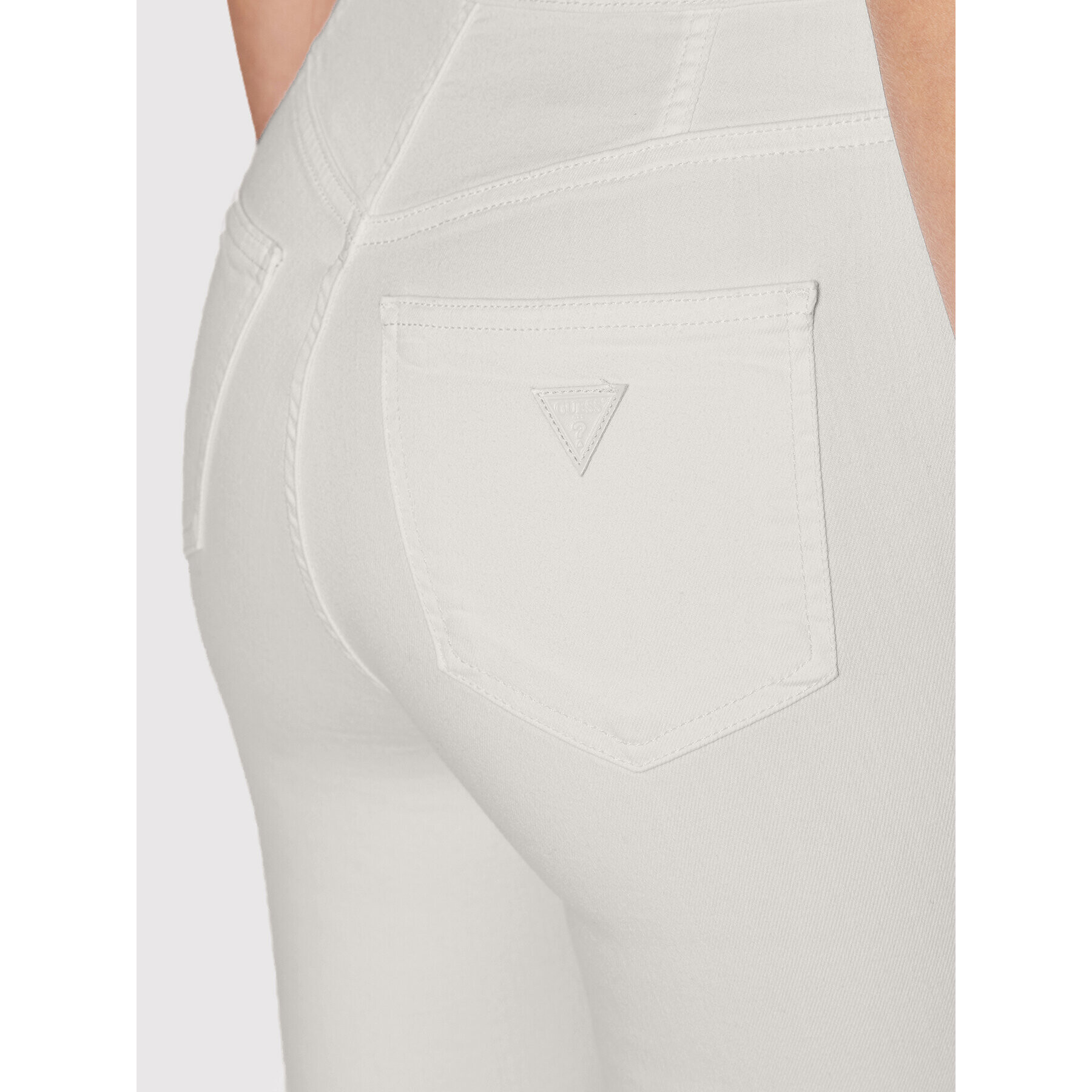Guess Дънки W2GA71 D4DN1 Бял Skinny Fit - Pepit.bg