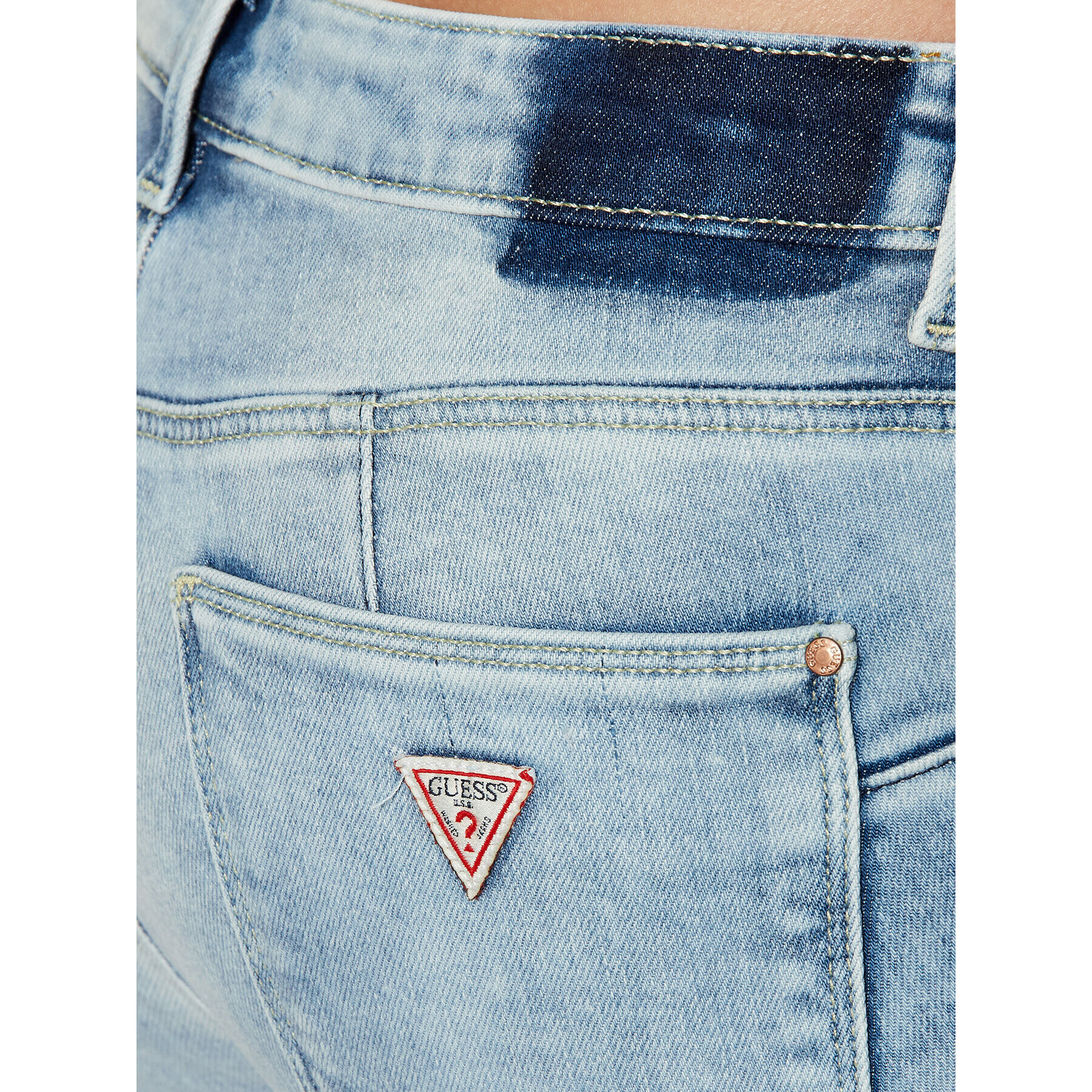 Guess Дънки W2RAJ2 D4KJ2 Син Skinny Fit - Pepit.bg