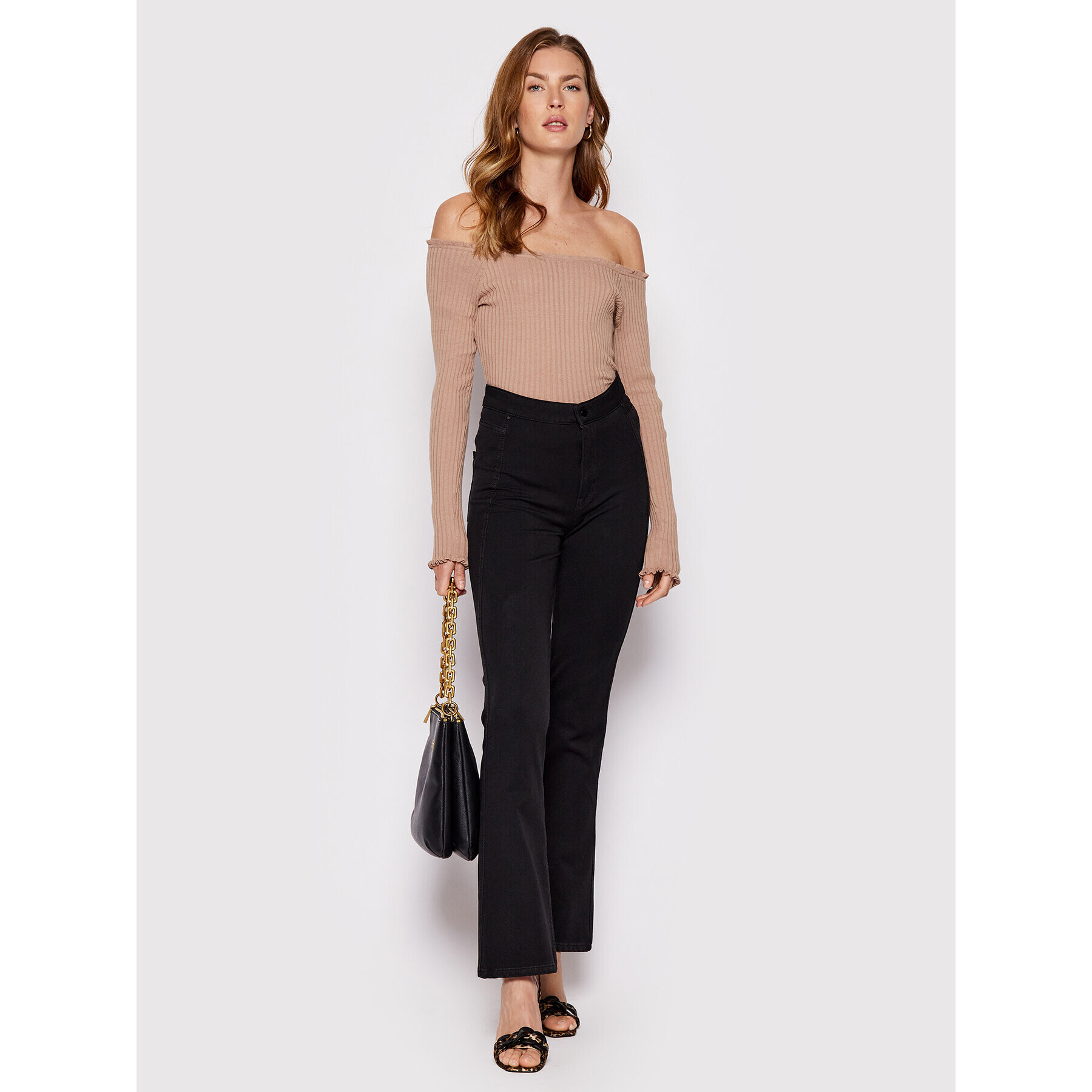 Guess Дънки W2YA05 D4PP1 Черен Extra Slim Fit - Pepit.bg