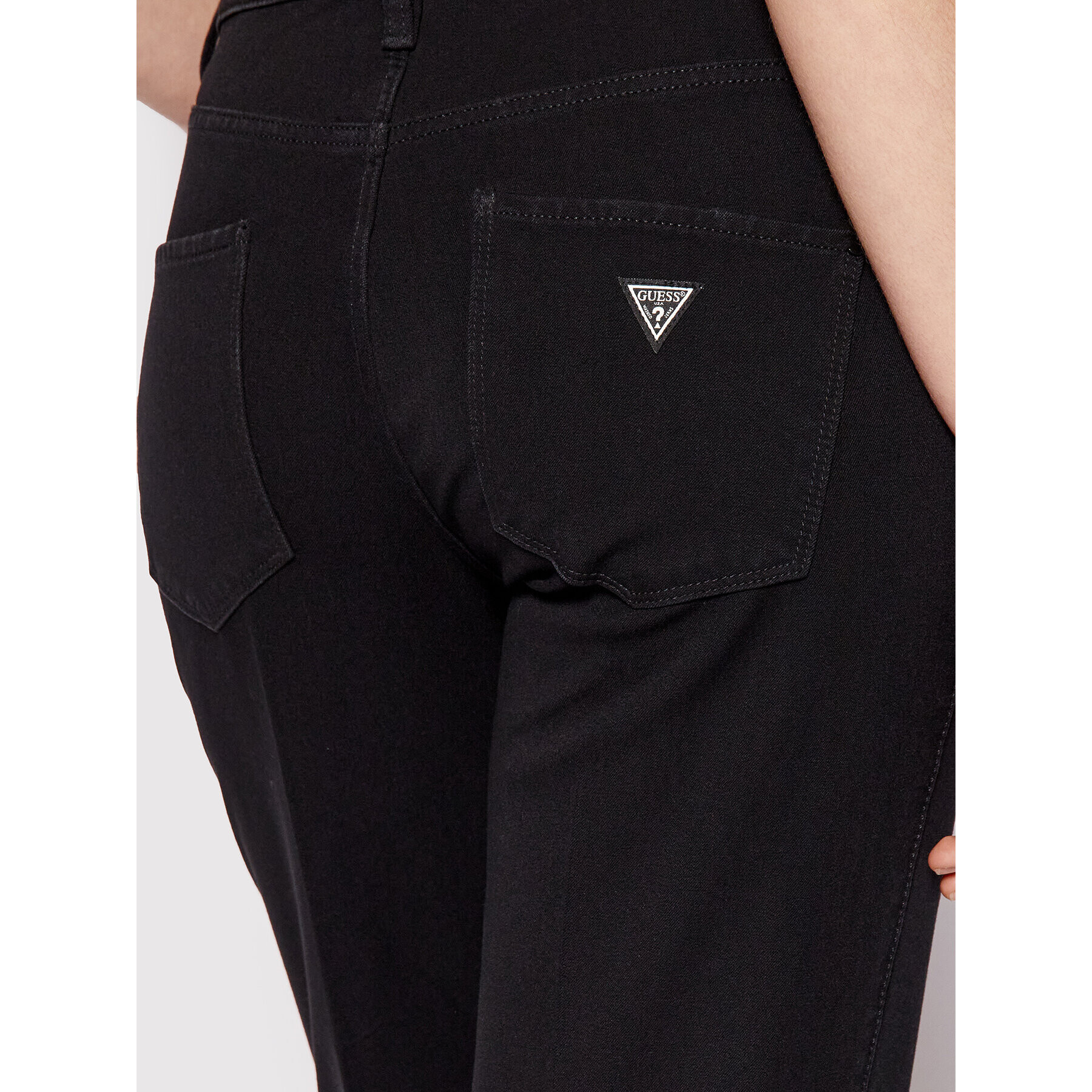 Guess Дънки W2YA15 D4PP1 Черен Sexy Straight Fit - Pepit.bg