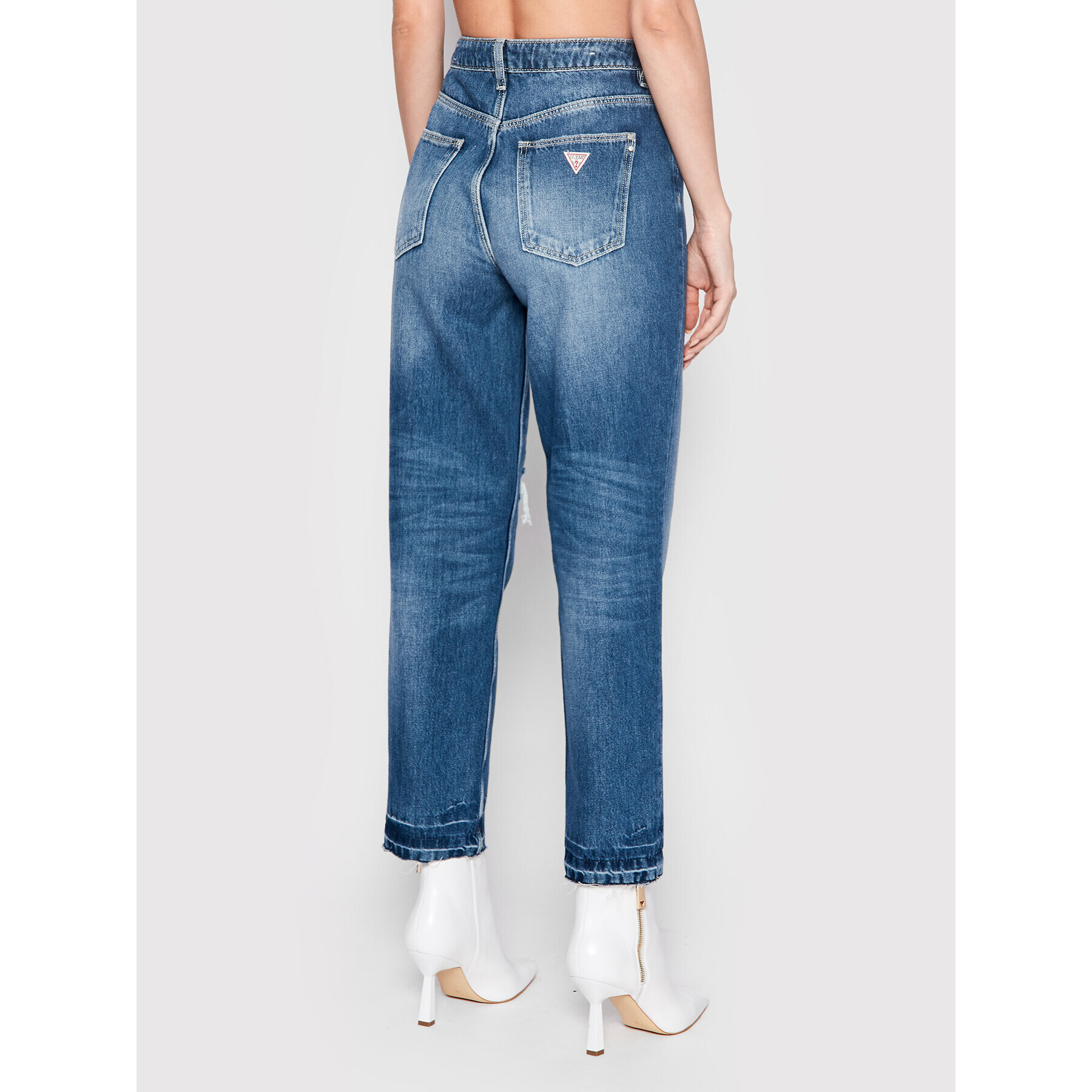 Guess Дънки W2YA21 D4PX1 Син Mom Fit - Pepit.bg