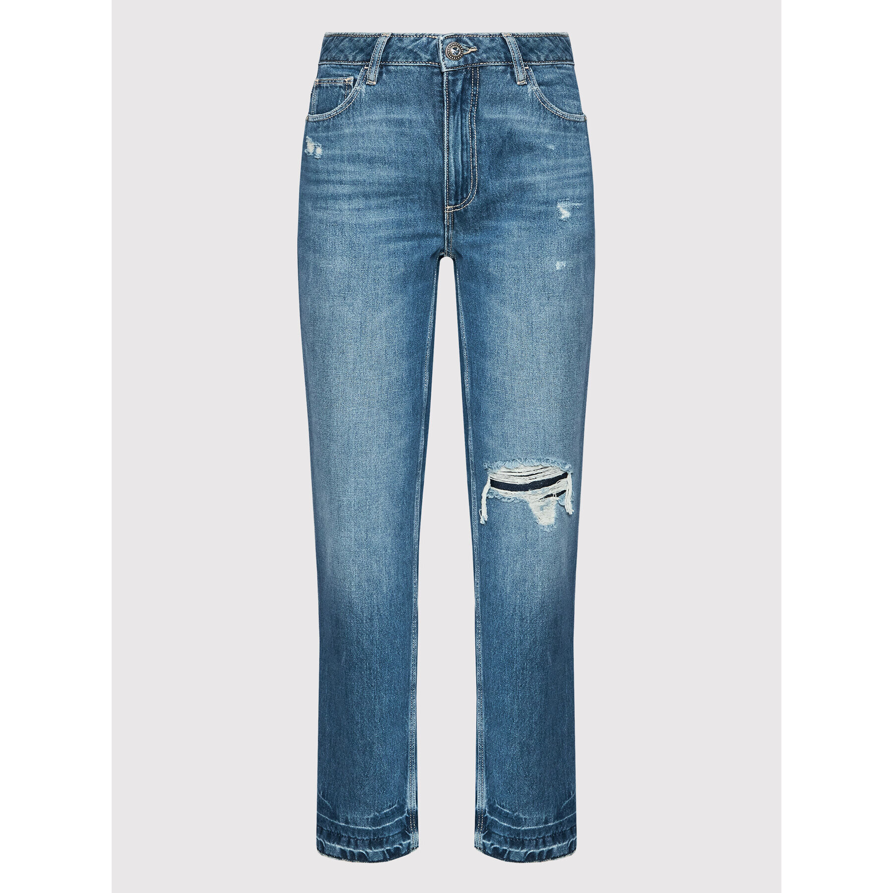Guess Дънки W2YA21 D4PX1 Син Mom Fit - Pepit.bg