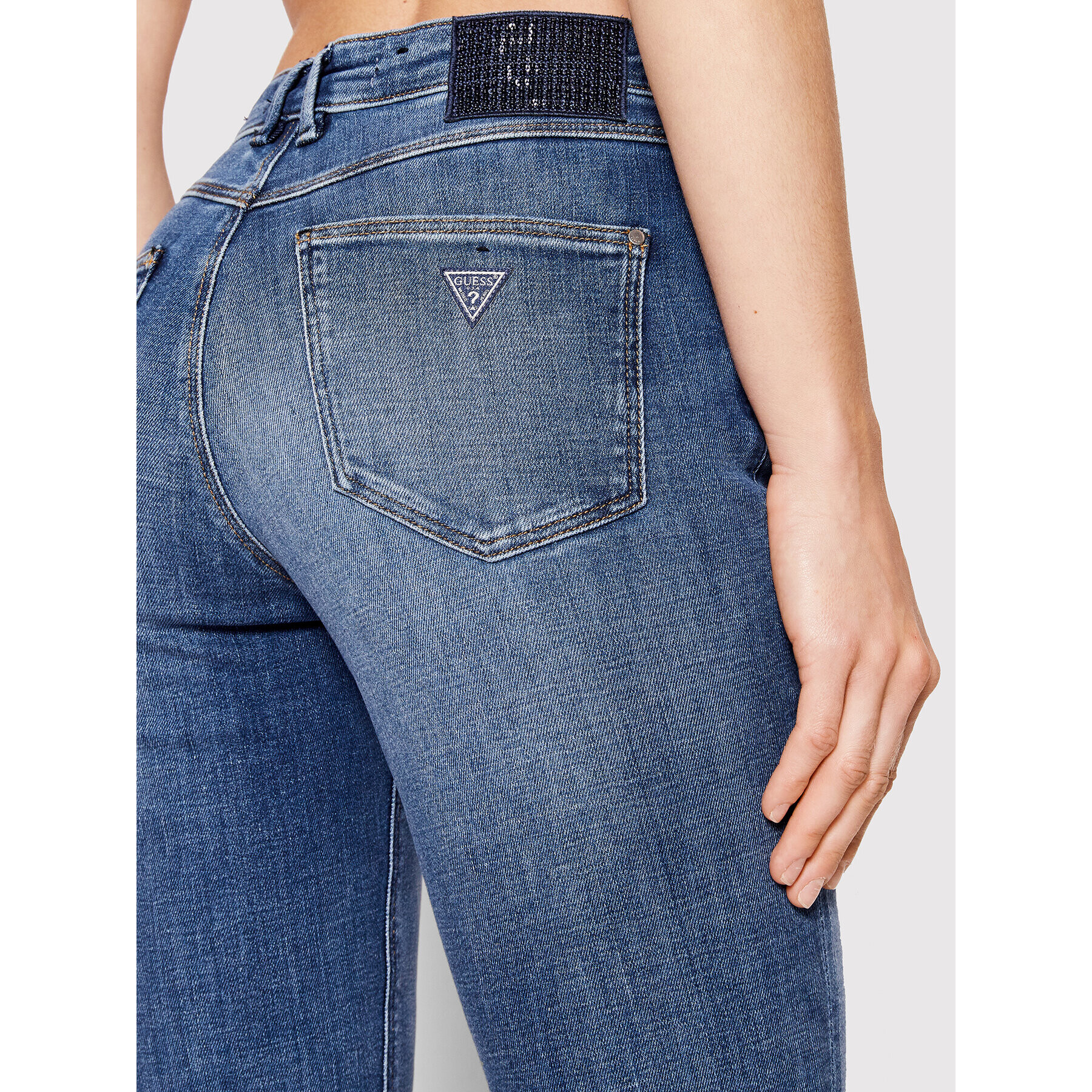Guess Дънки W2YA46 D4H15 Син Skinny Fit - Pepit.bg