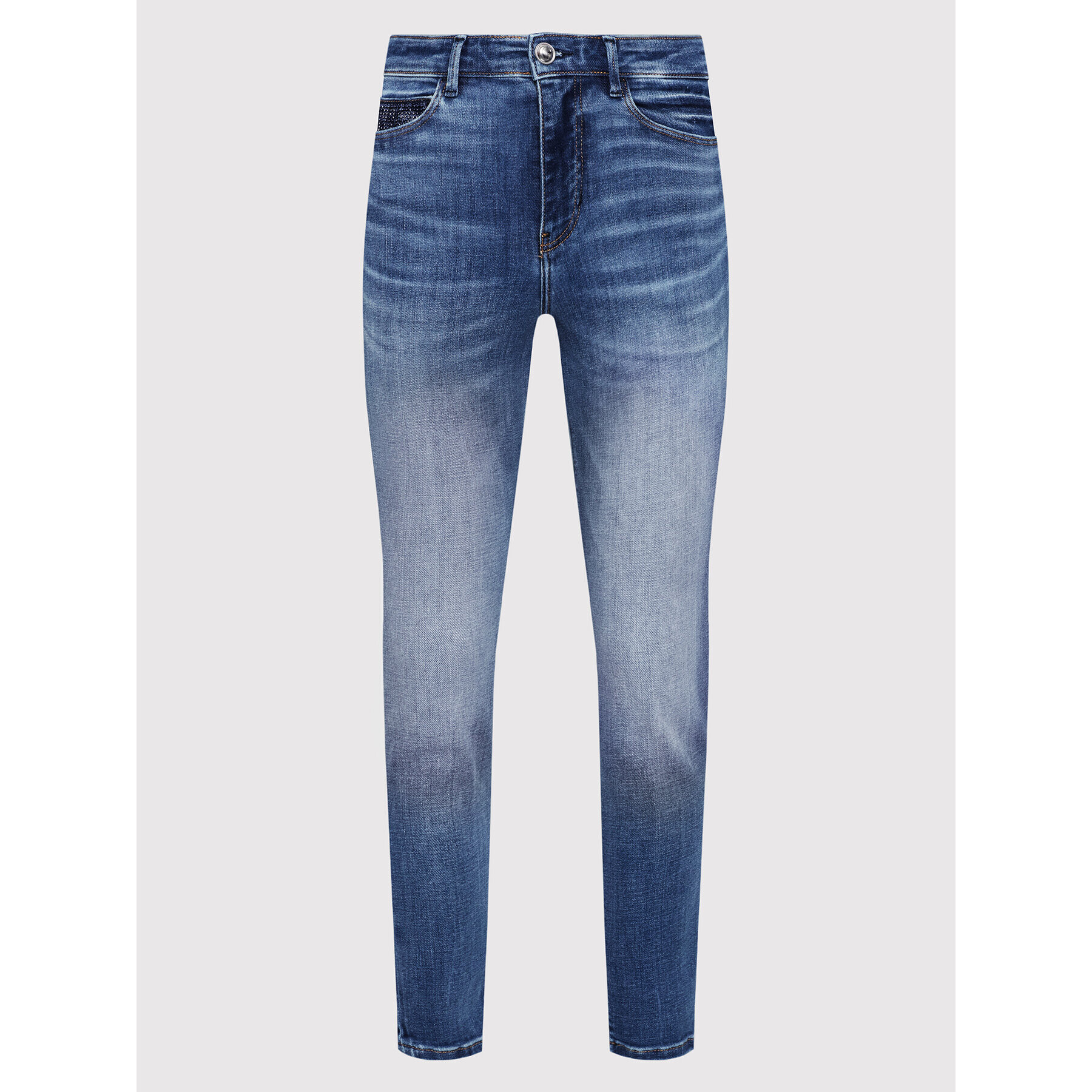 Guess Дънки W2YA46 D4H15 Син Skinny Fit - Pepit.bg