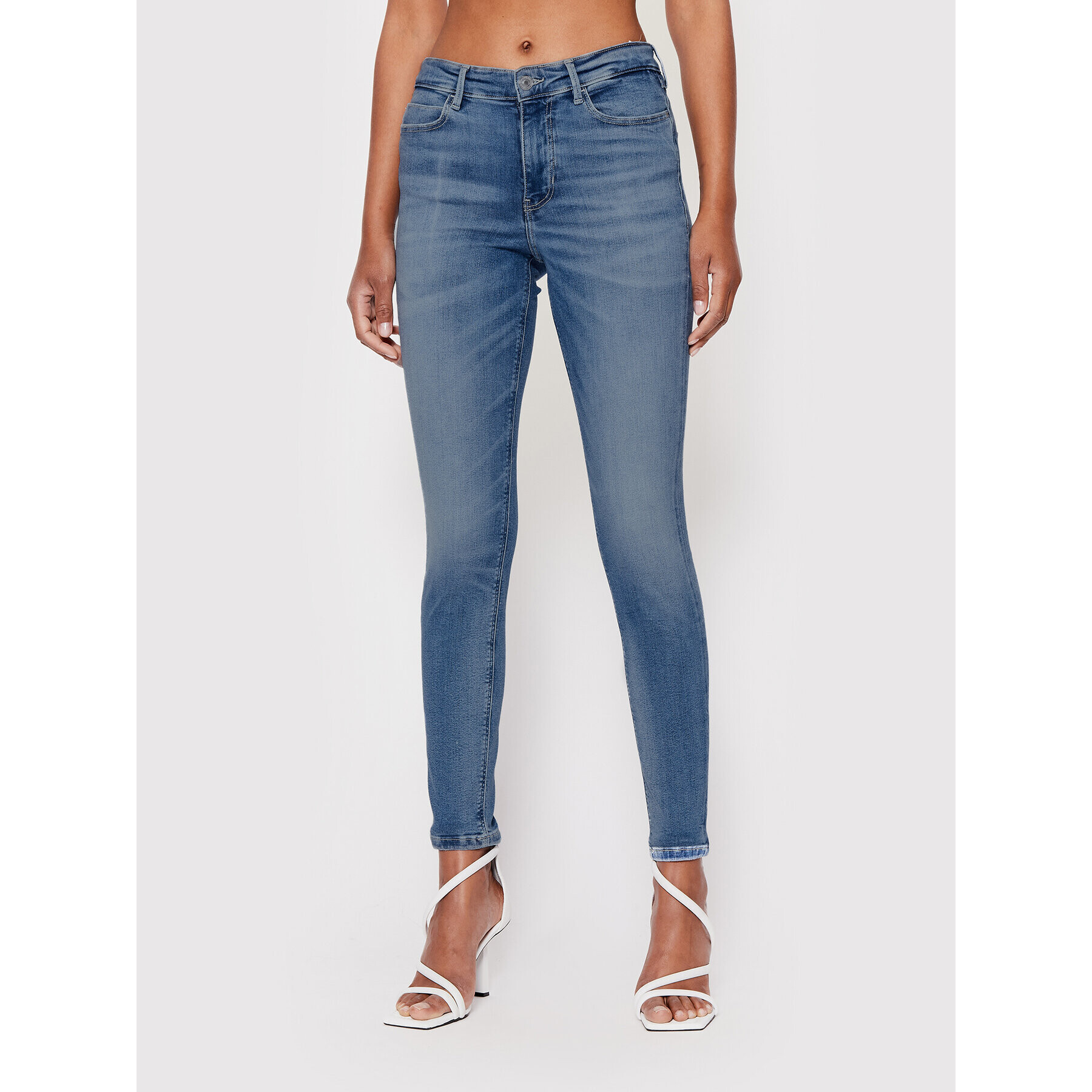 Guess Дънки W2YA46 D4Q01 Син Skinny Fit - Pepit.bg