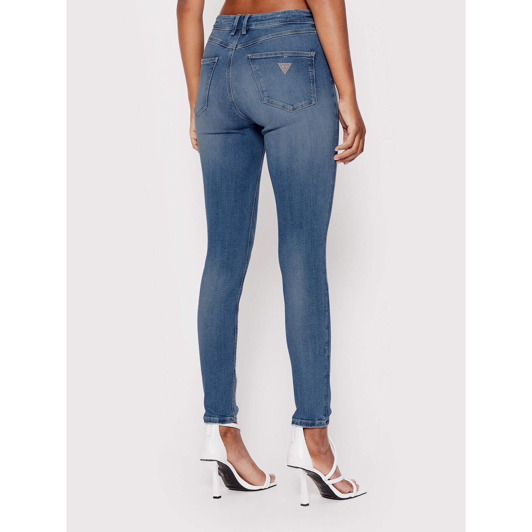 Guess Дънки W2YA46 D4Q01 Син Skinny Fit - Pepit.bg