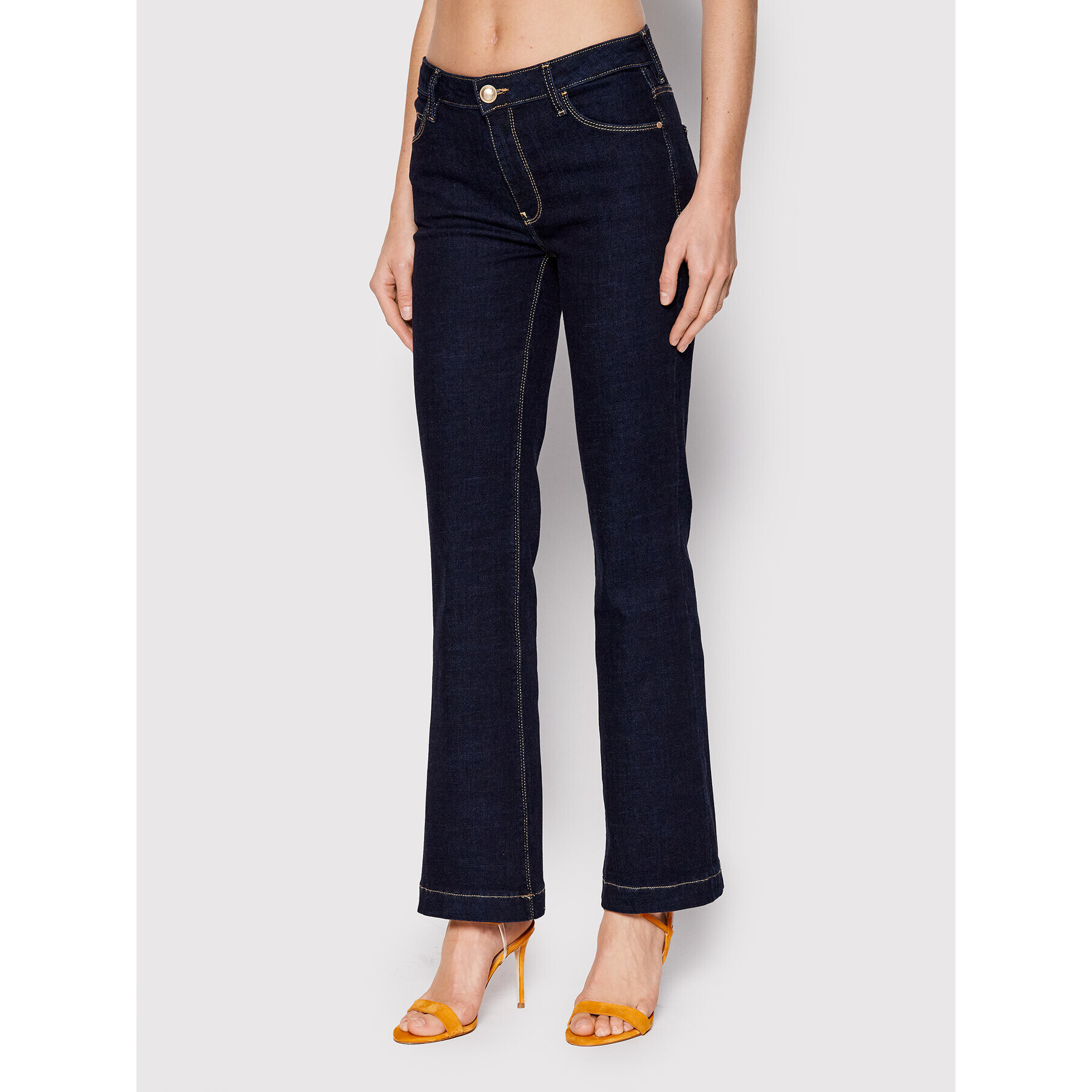 Guess Дънки W2YA58 D4H14 Тъмносин Boot Fit - Pepit.bg