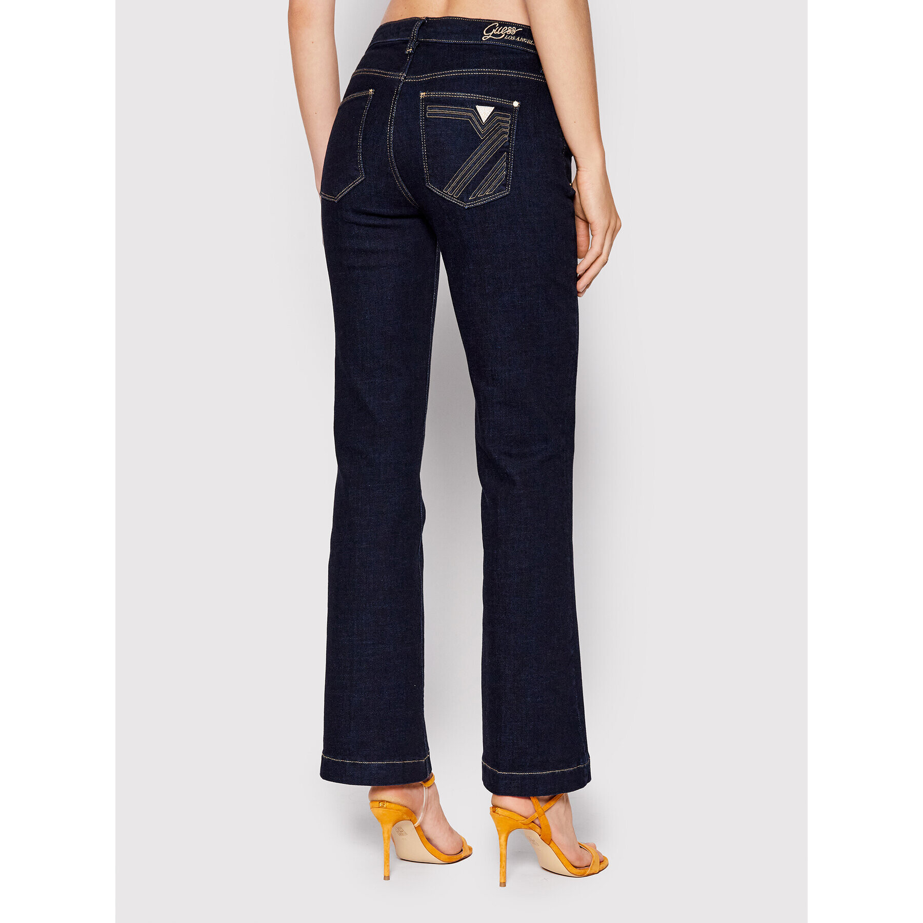 Guess Дънки W2YA58 D4H14 Тъмносин Boot Fit - Pepit.bg