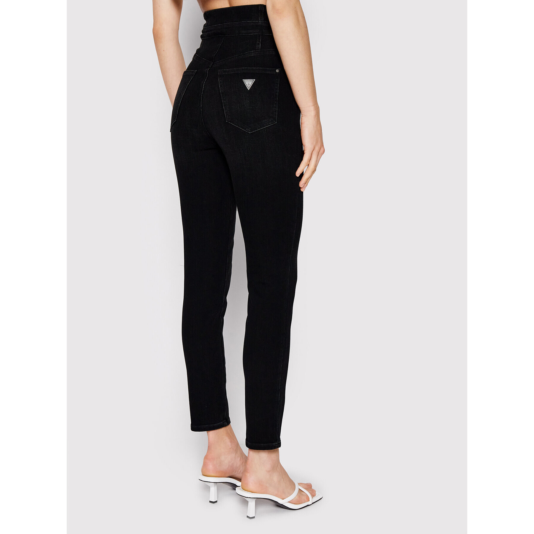 Guess Дънки W2YA71 D4PY1 Черен Skinny Fit - Pepit.bg