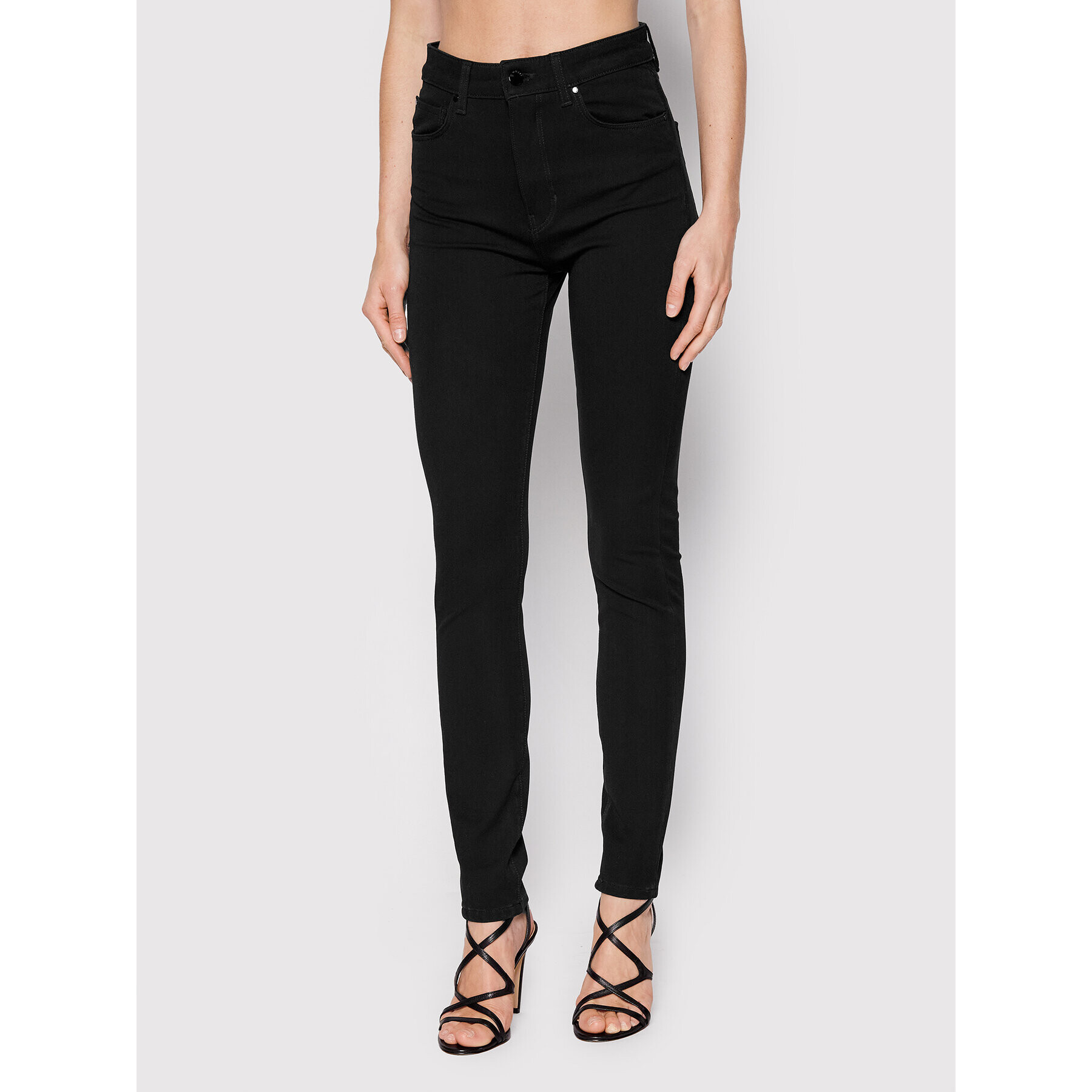 Guess Дънки W2YA94 D4PP1 Черен Skinny Fit - Pepit.bg