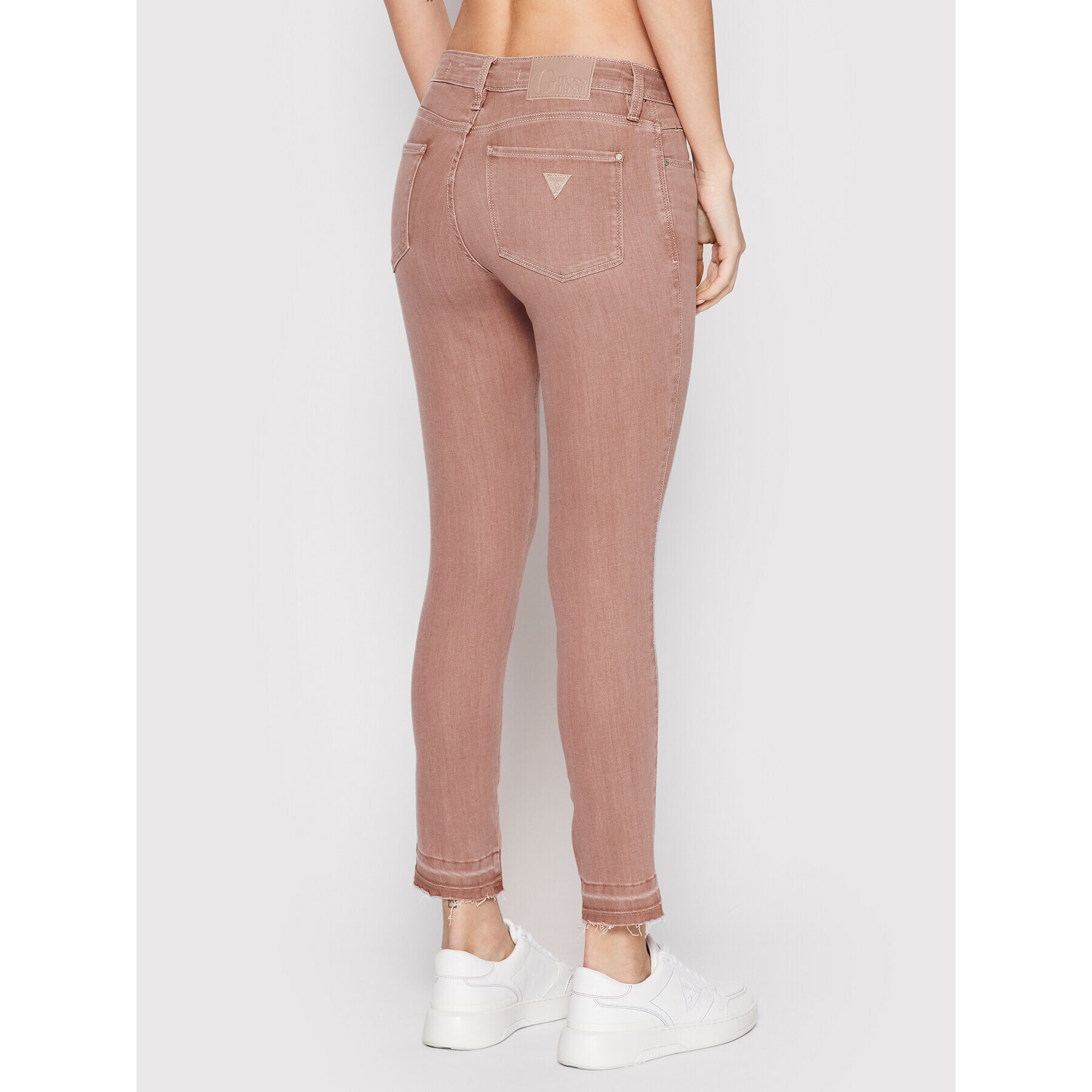 Guess Дънки W2YAJ3 D4PN2 Розов Skinny Fit - Pepit.bg