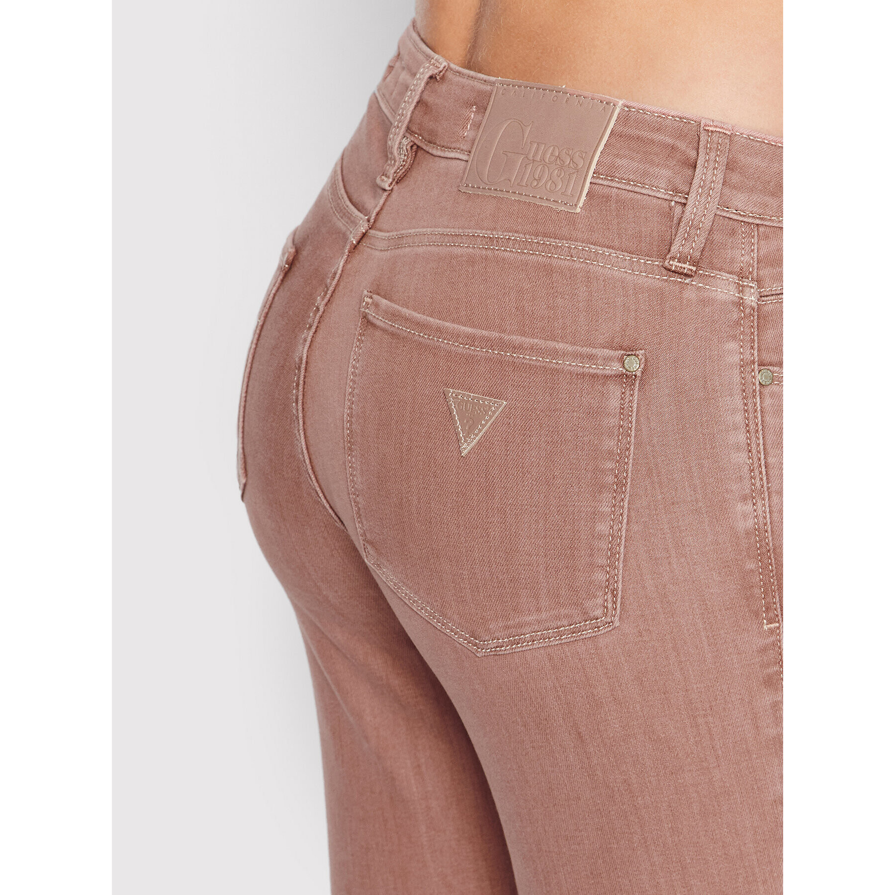 Guess Дънки W2YAJ3 D4PN2 Розов Skinny Fit - Pepit.bg