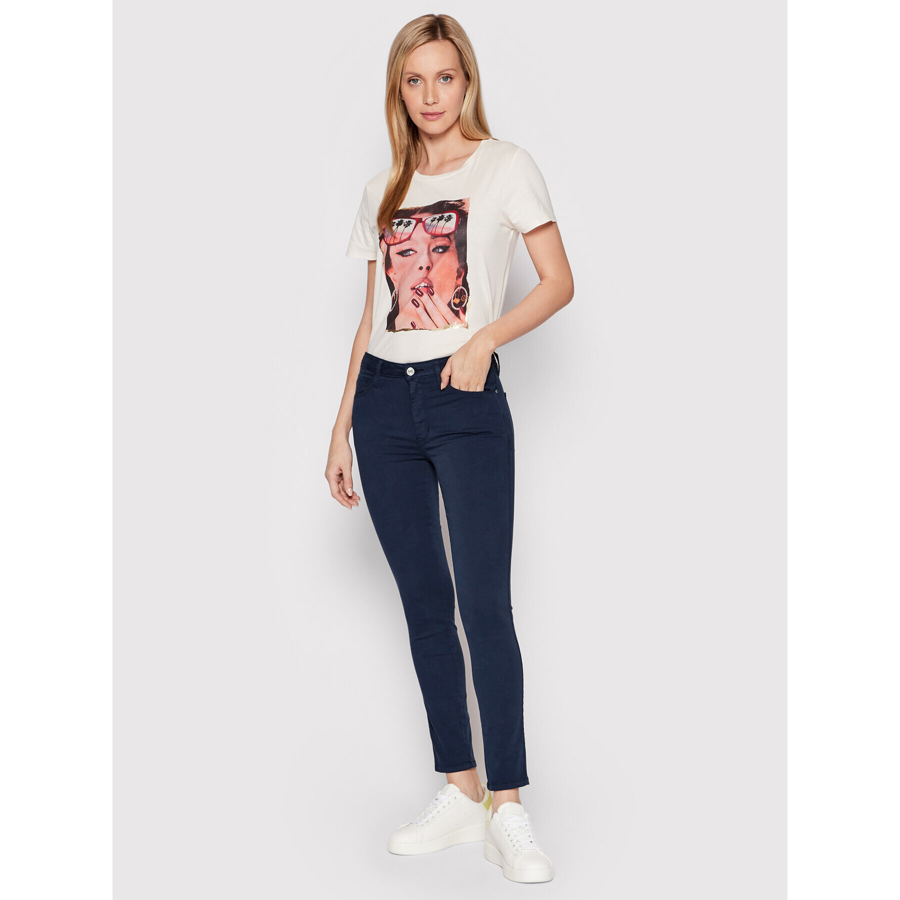 Guess Дънки W2YAJ3 W77RE Тъмносин Skinny Fit - Pepit.bg