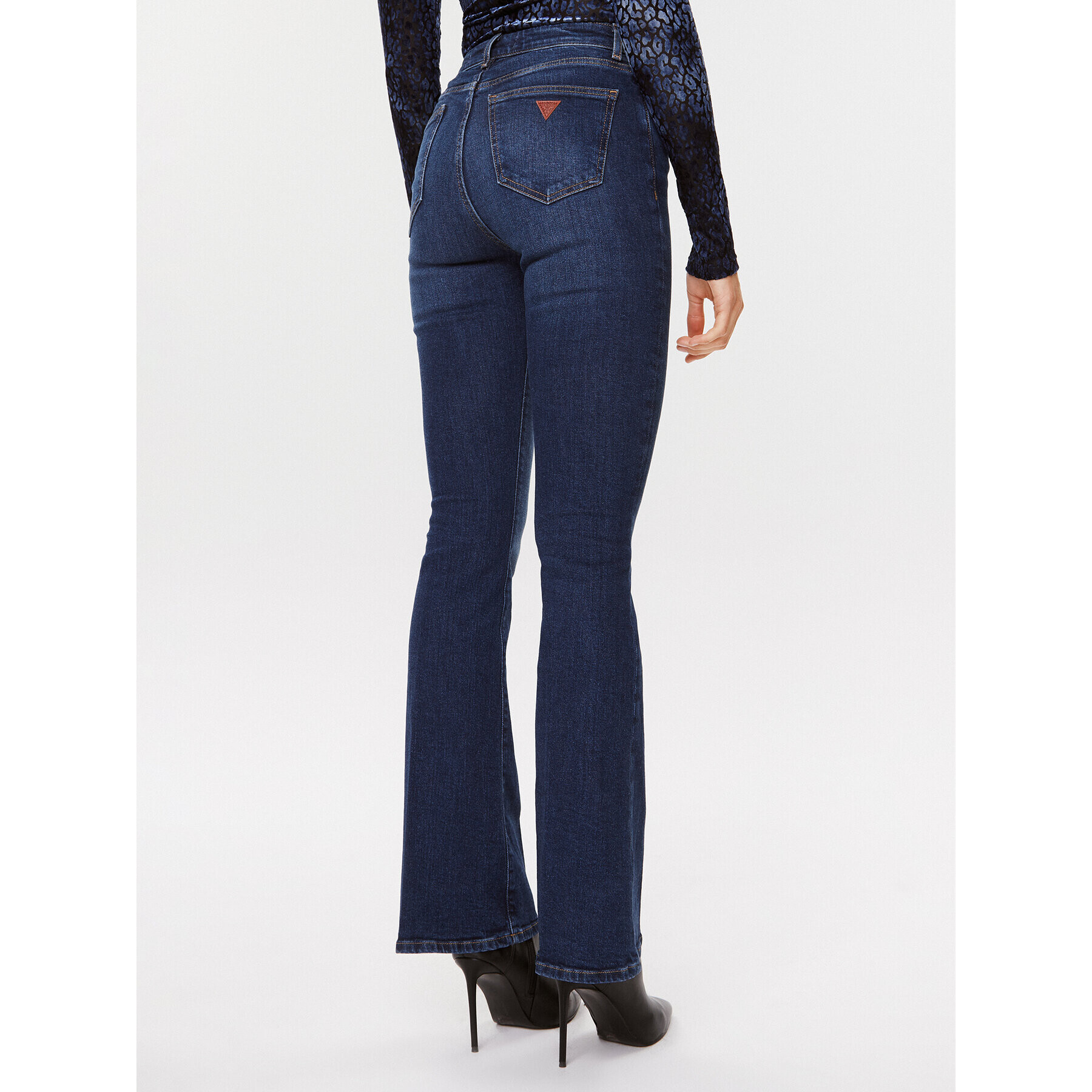Guess Дънки W3BA0L D55N0 Син Flare Fit - Pepit.bg