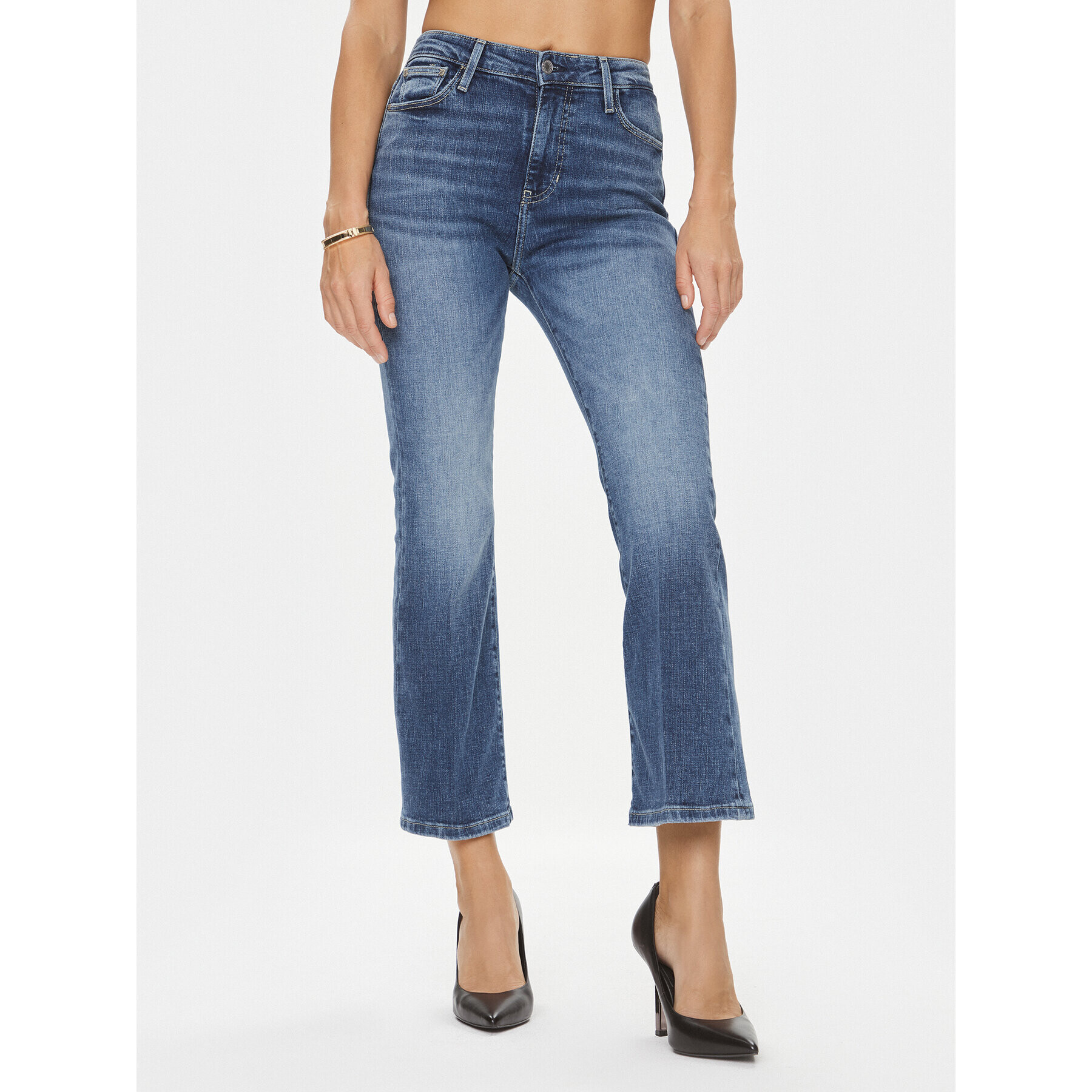 Guess Дънки W3BA0W D56D2 Син Flare Fit - Pepit.bg