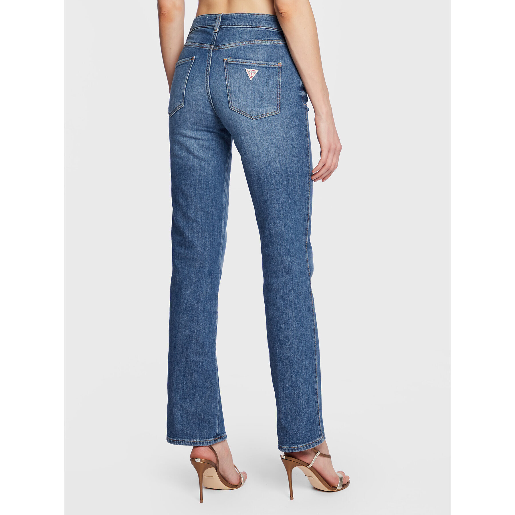 Guess Дънки W3RA15 D4WF1 Тъмносин Straight Fit - Pepit.bg