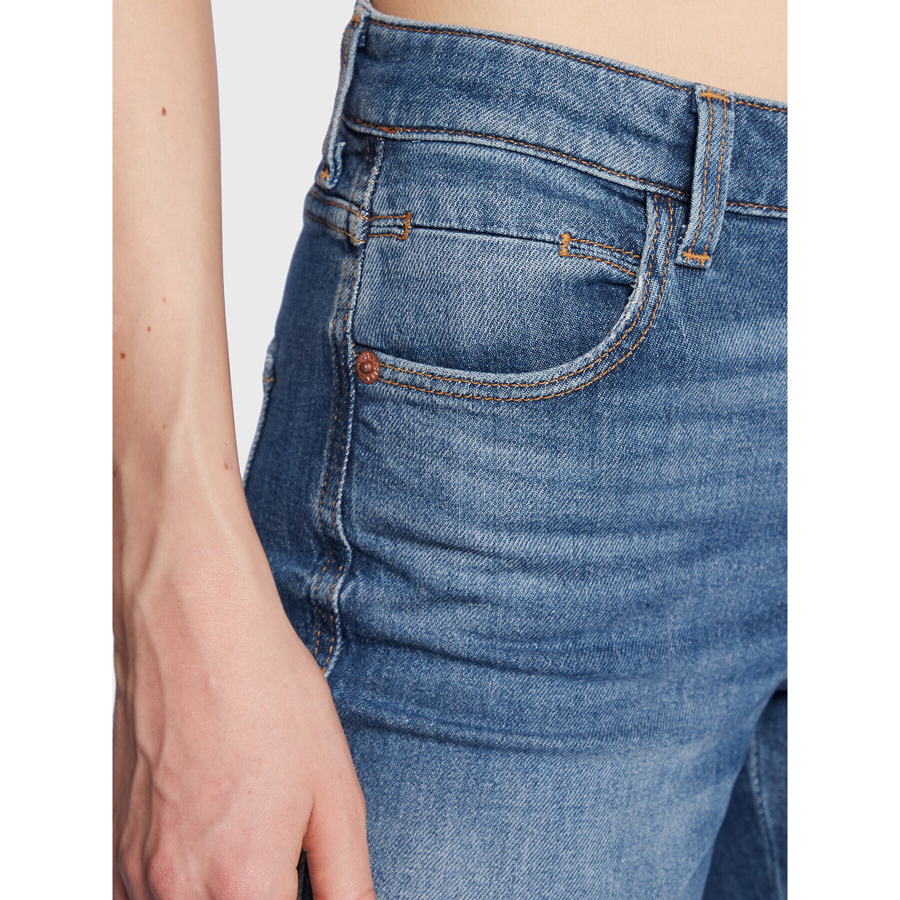 Guess Дънки W3RA15 D4WF1 Тъмносин Straight Fit - Pepit.bg