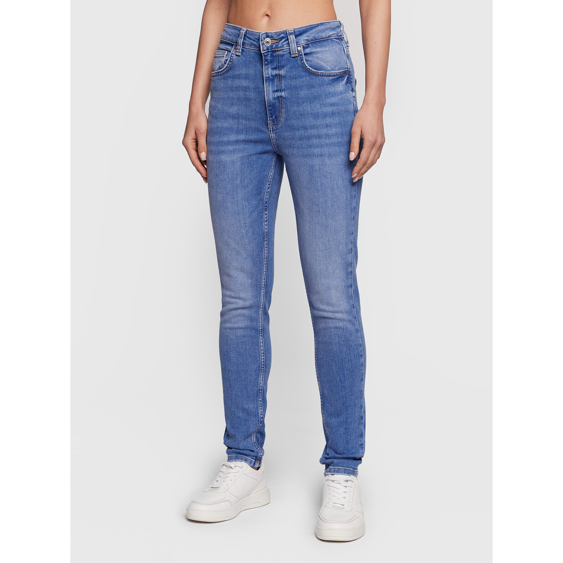 Guess Дънки W3RA26 D4W81 Син Skinny Fit - Pepit.bg