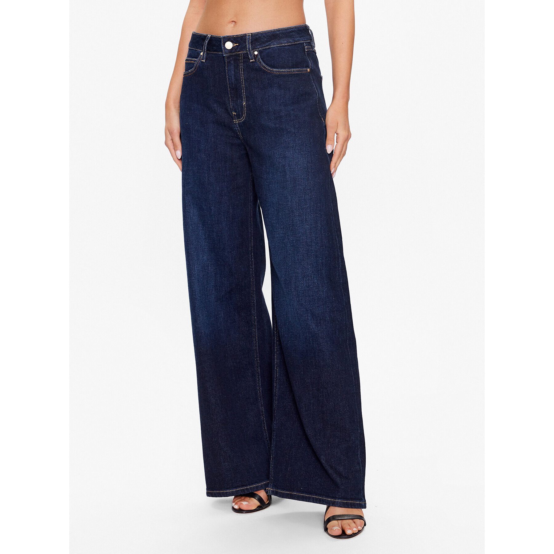 Guess Дънки W3YA82 D4U54 Тъмносин Relaxed Fit - Pepit.bg