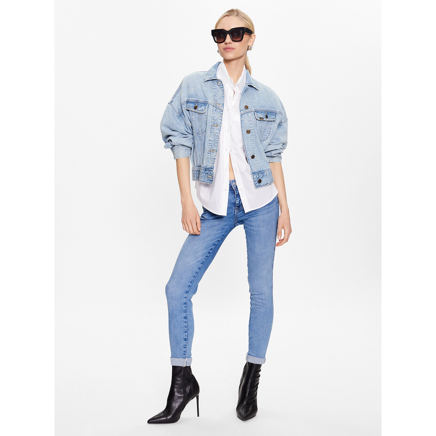 Guess Дънки W3YAJ2 D52F2 Син Skinny Fit - Pepit.bg