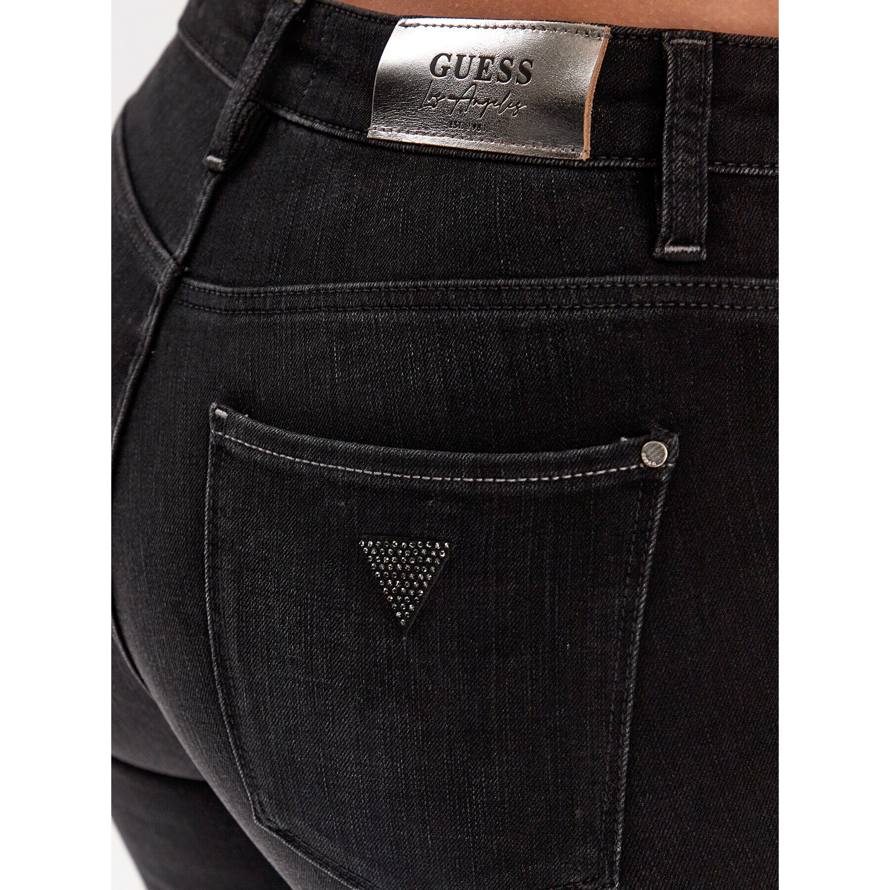 Guess Дънки W3YAJ3 D4PY1 Черен Skinny Fit - Pepit.bg