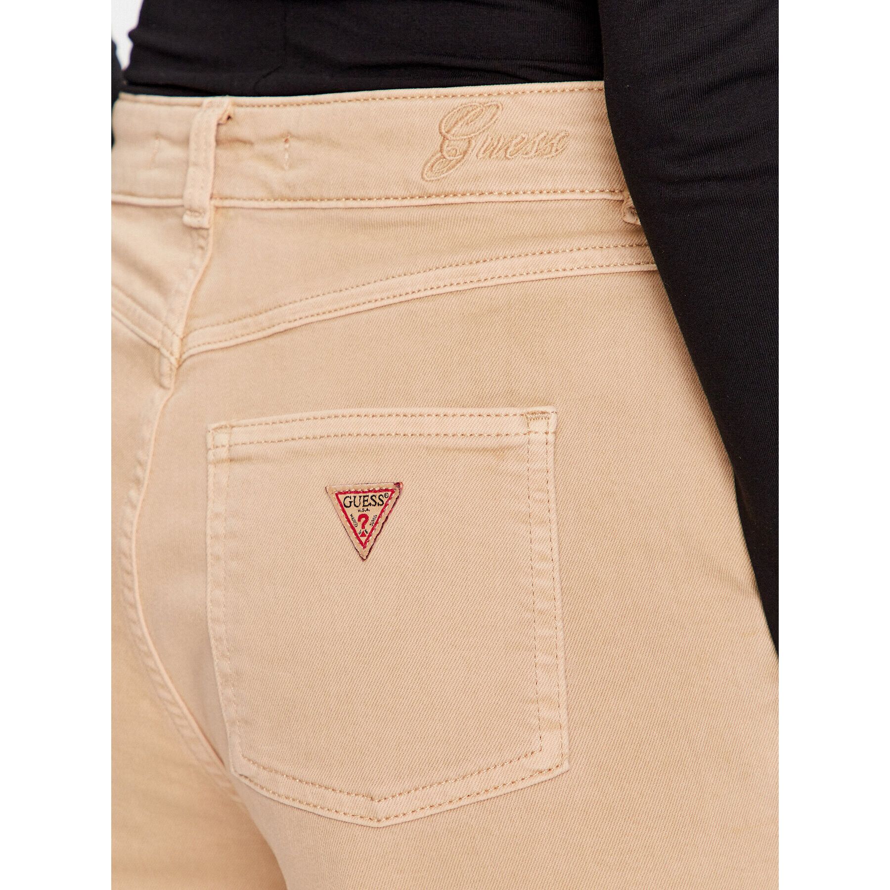 Guess Дънки W3YB27 WEQ74 Бежов Regular Fit - Pepit.bg