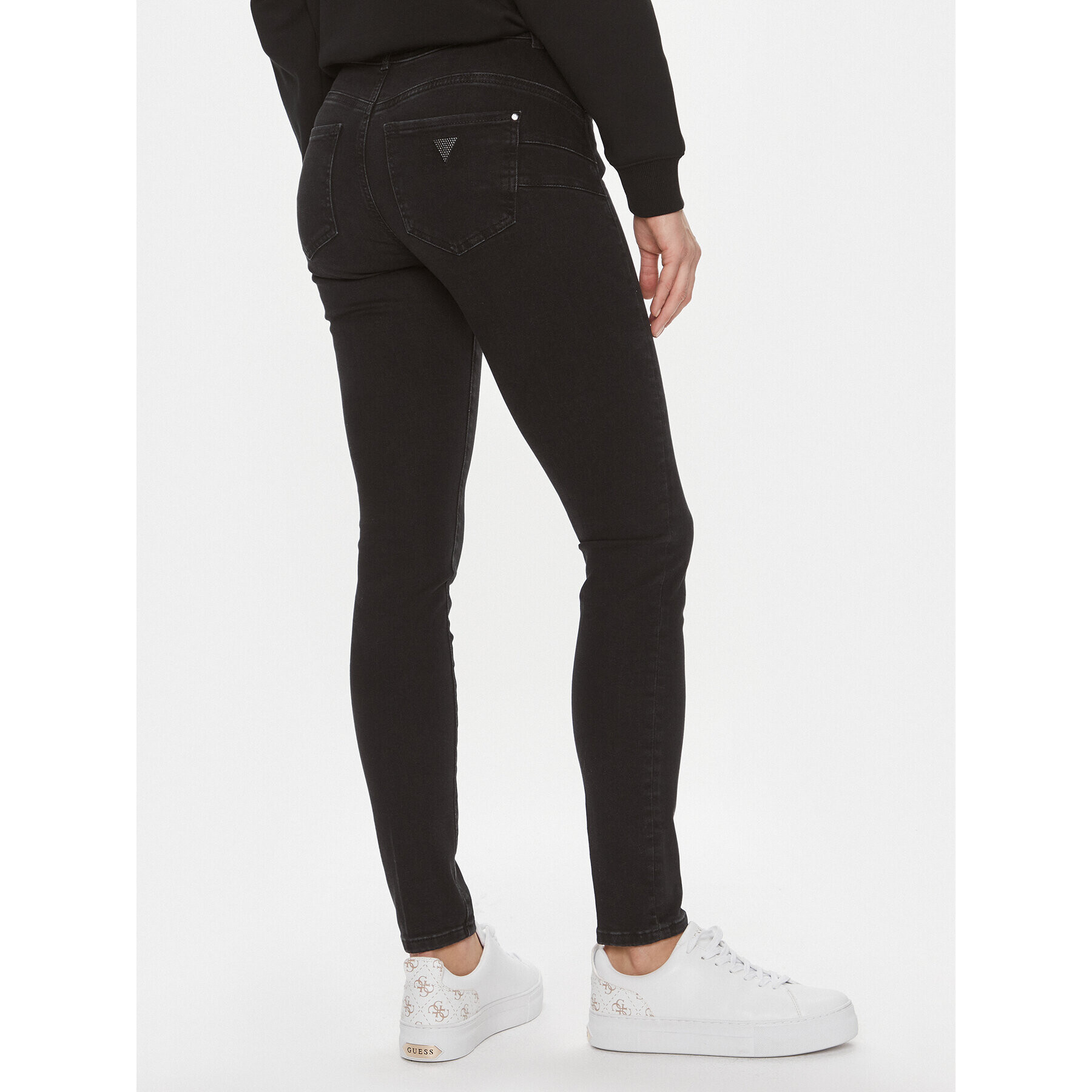 Guess Дънки W4RA3 4D59I1 Черен Skinny Fit - Pepit.bg