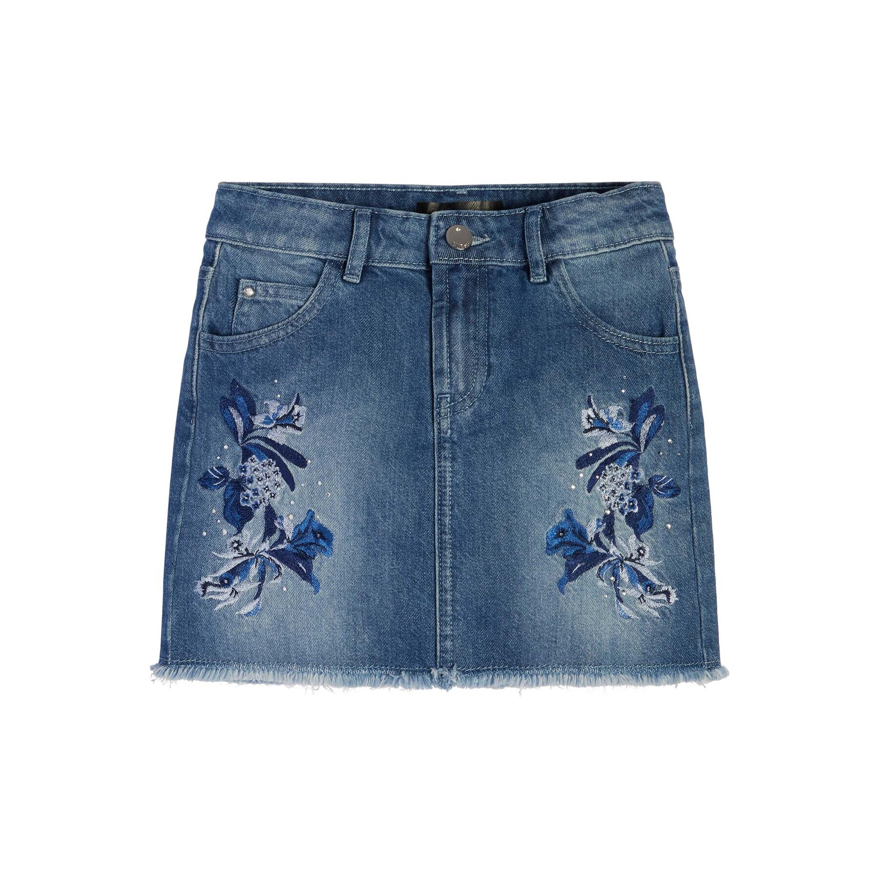 Guess Дънкова пола J3GD14 D45E0 Син Regular Fit - Pepit.bg