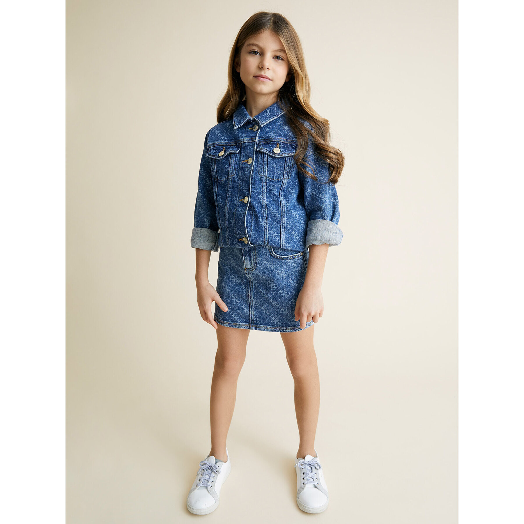 Guess Дънкова пола J3GD27 D4WF0 Син Regular Fit - Pepit.bg