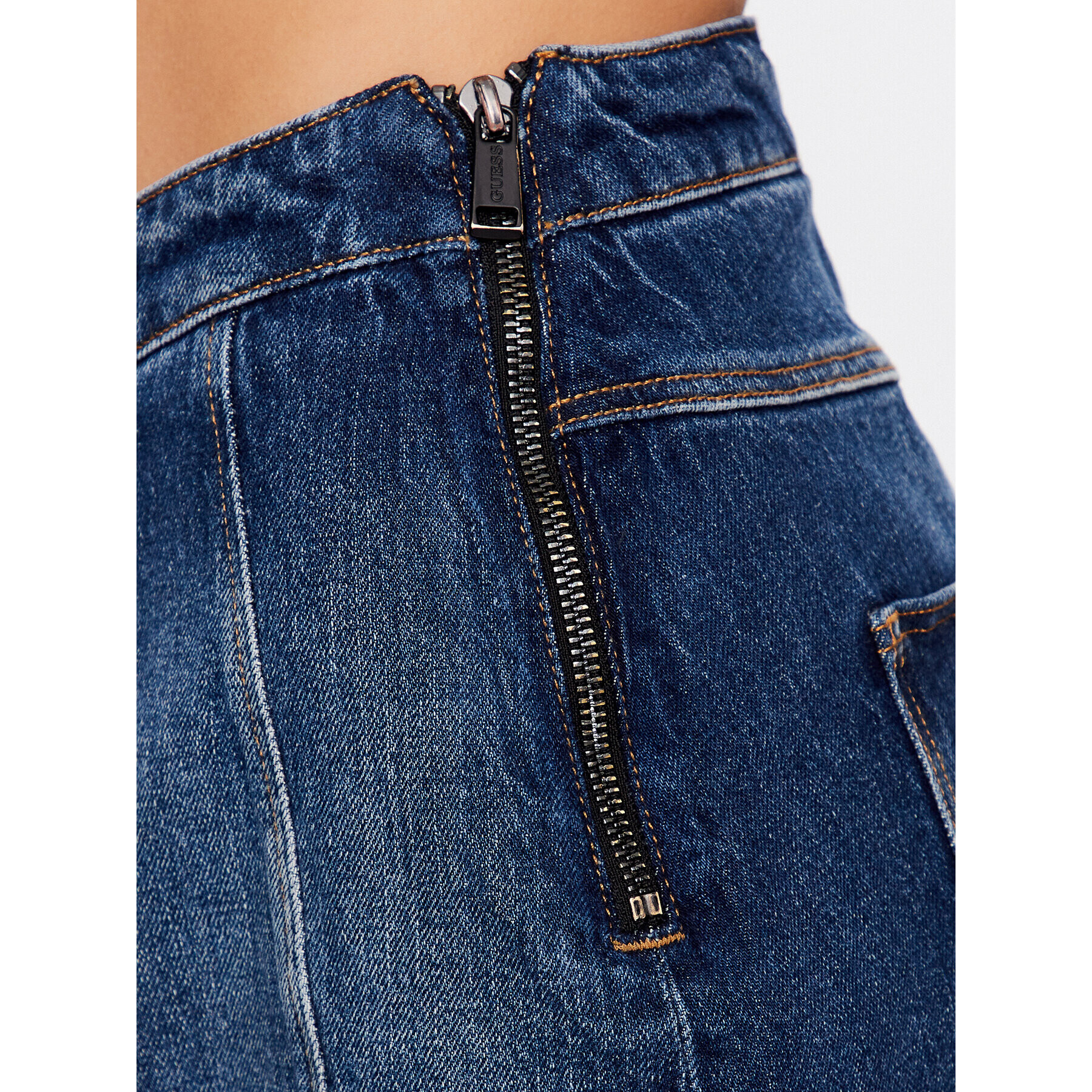 Guess Дънкова пола Jillian W3RD21 D4NHE Син Slim Fit - Pepit.bg