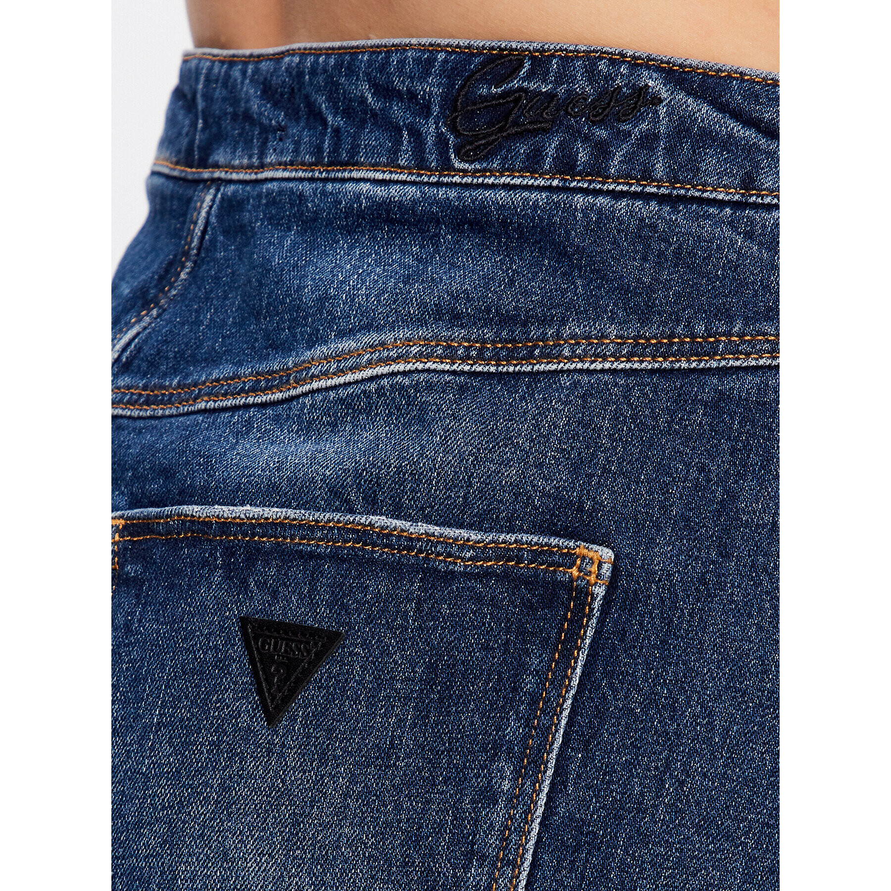 Guess Дънкова пола Jillian W3RD21 D4NHE Син Slim Fit - Pepit.bg