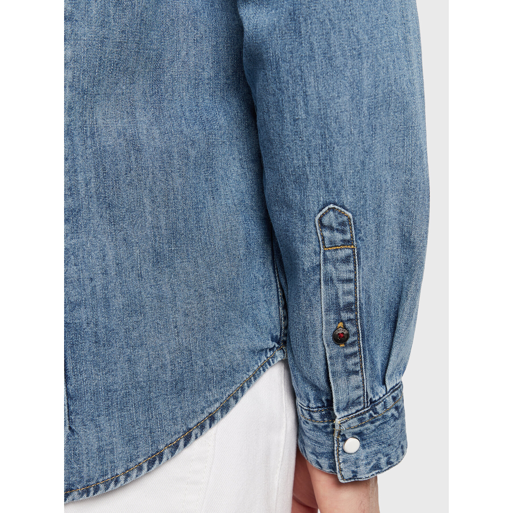 Guess дънкова риза M3GH02 D14LC Син Regular Fit - Pepit.bg