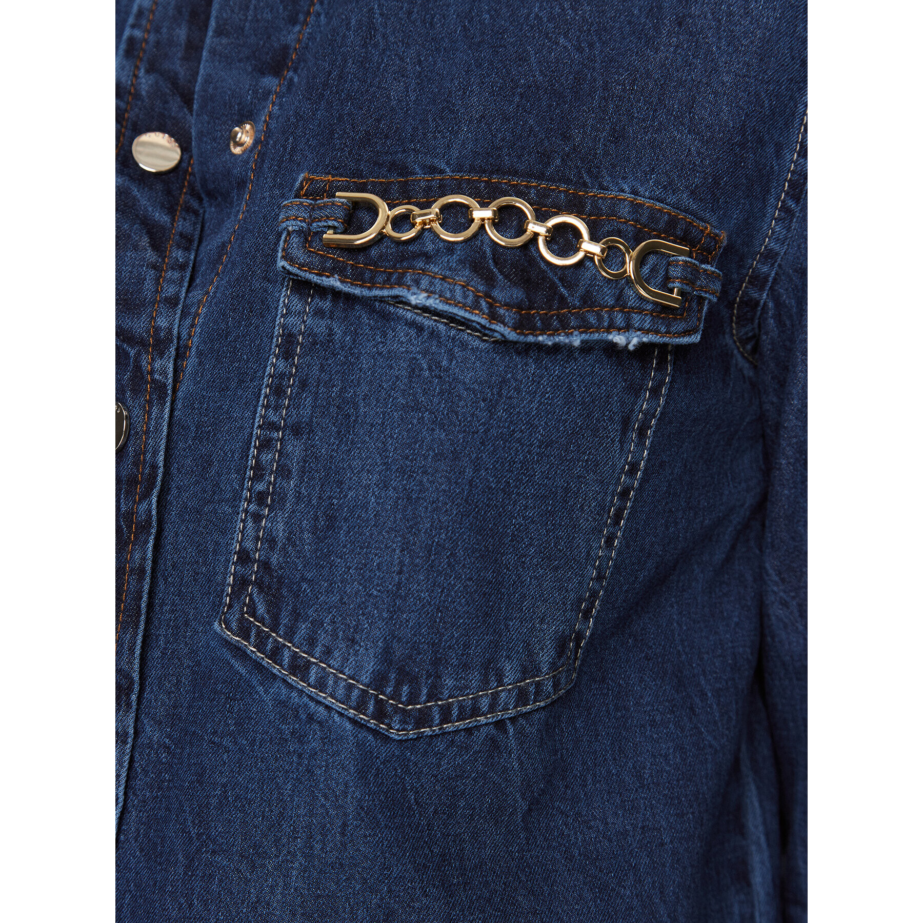 Guess дънкова риза Riko W3BH77 D32Q7 Тъмносин Regular Fit - Pepit.bg