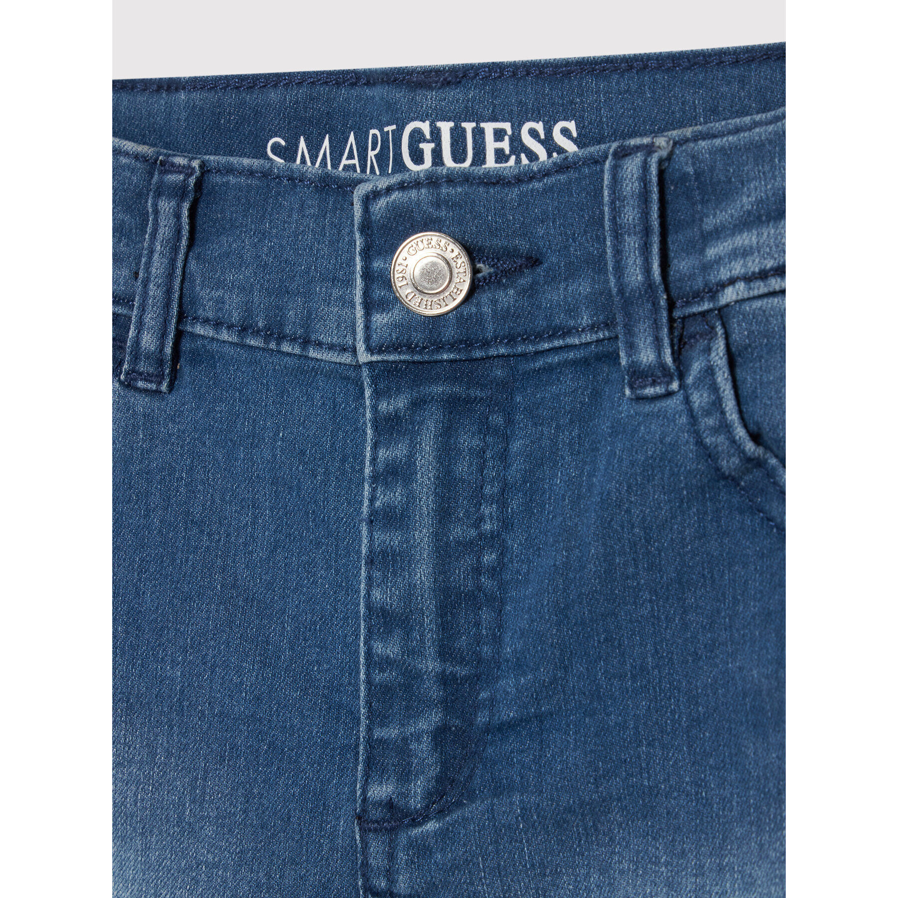 Guess Дънкови шорти J0BD09 D4H20 Син Regular Fit - Pepit.bg