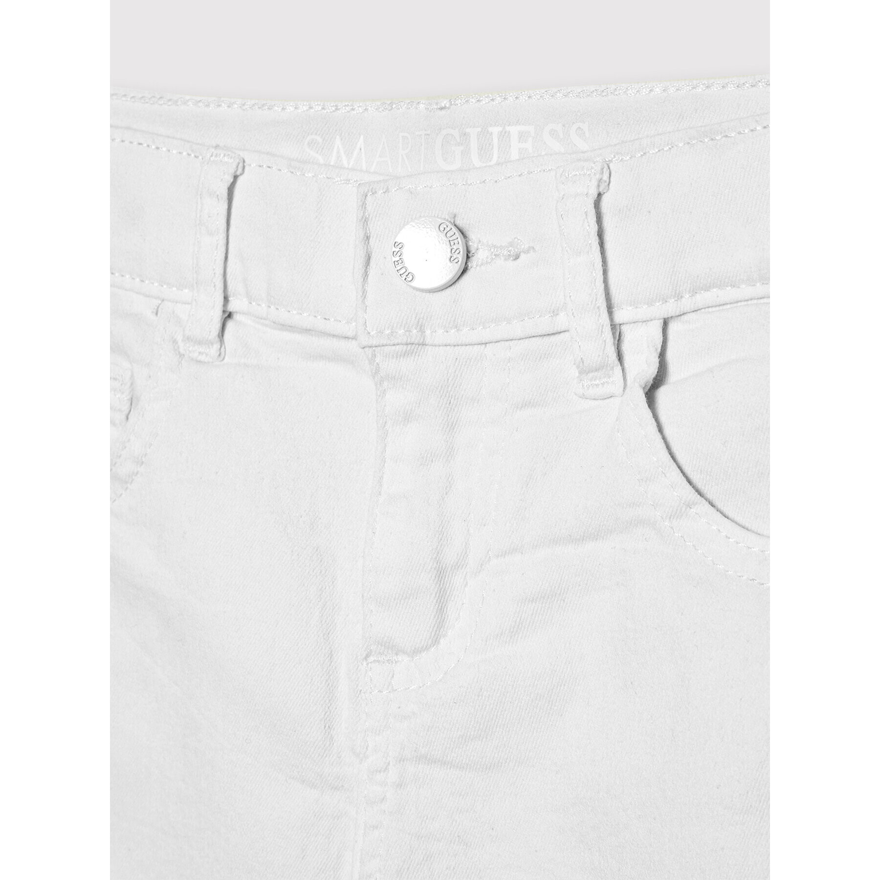 Guess Дънкови шорти J2RD12 WE5X0 Бял Regular Fit - Pepit.bg