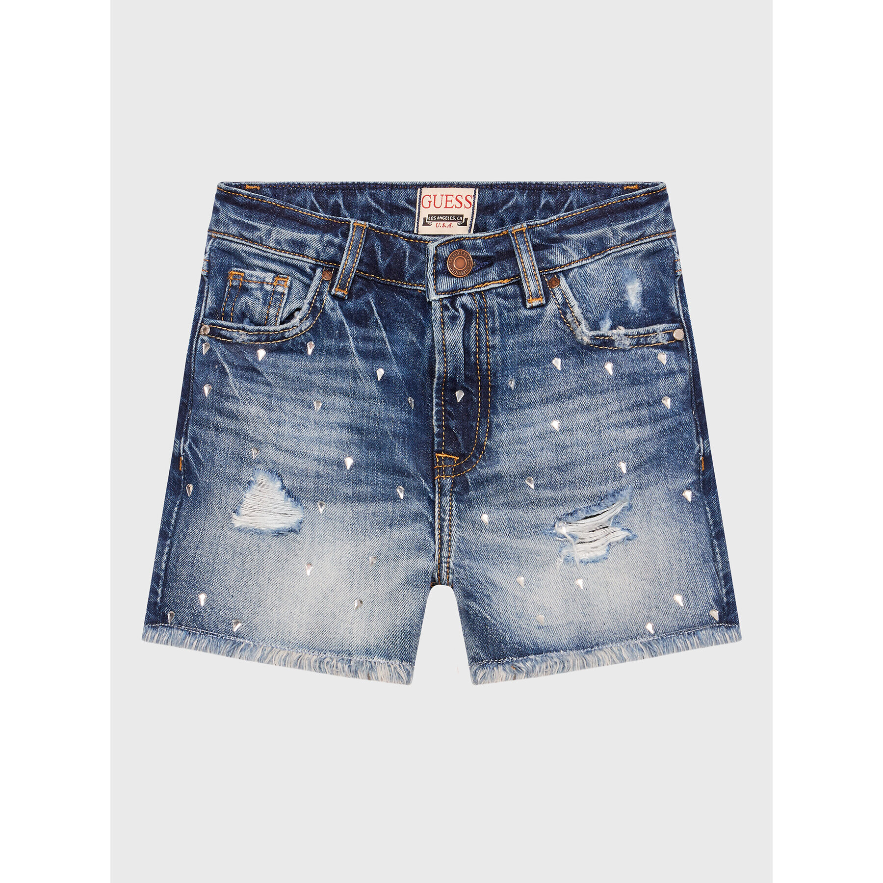 Guess Дънкови шорти J3GD24 D4ZN1 Син Regular Fit - Pepit.bg