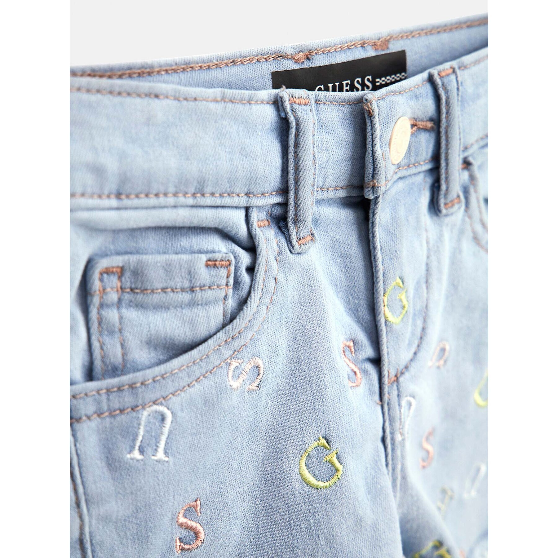 Guess Дънкови шорти K3GD16 D4CA0 Син Regular Fit - Pepit.bg