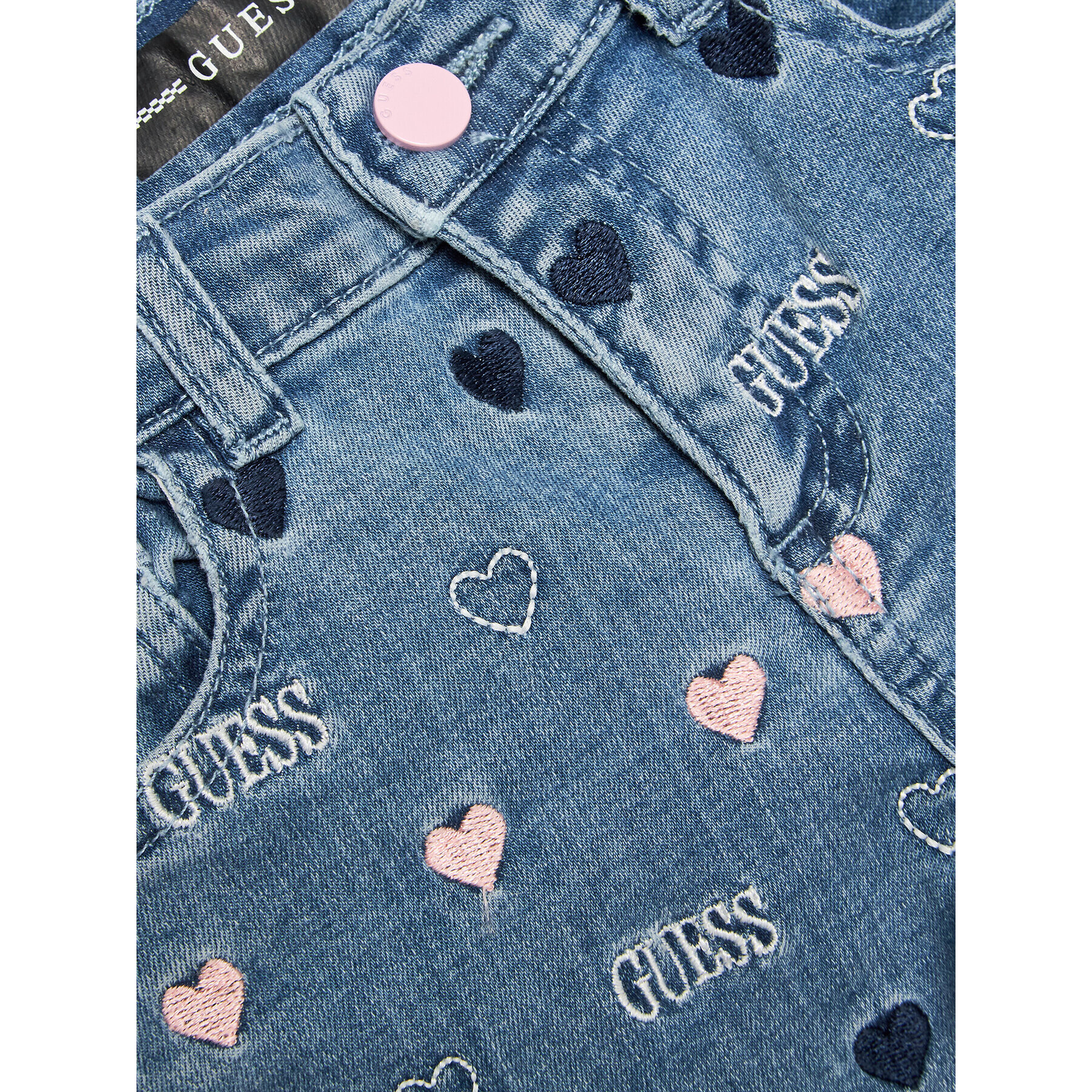 Guess Дънкови шорти K3RD09 D4CA0 Син Regular Fit - Pepit.bg