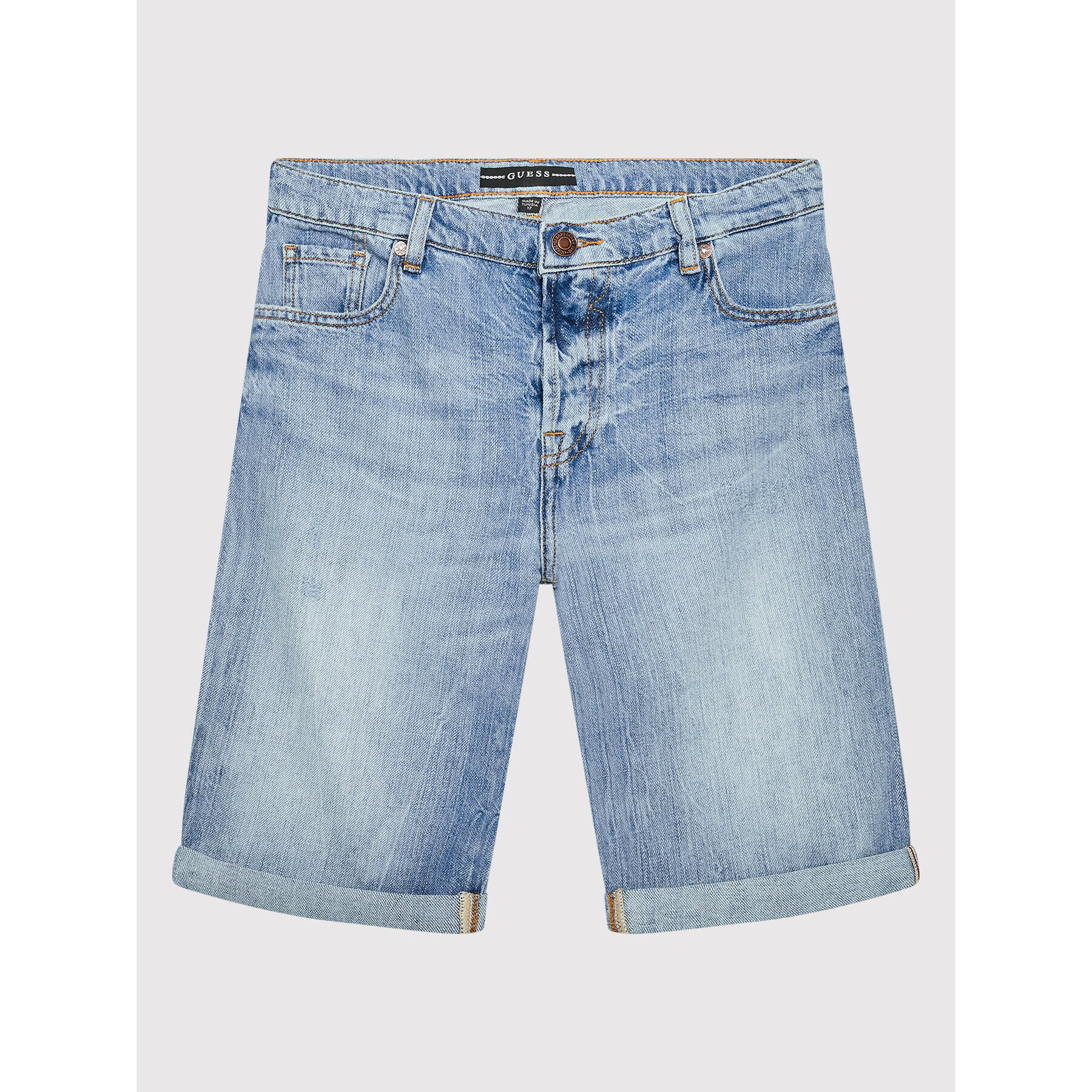 Guess Дънкови шорти L2GD01 D4MI2 Син Regular Fit - Pepit.bg