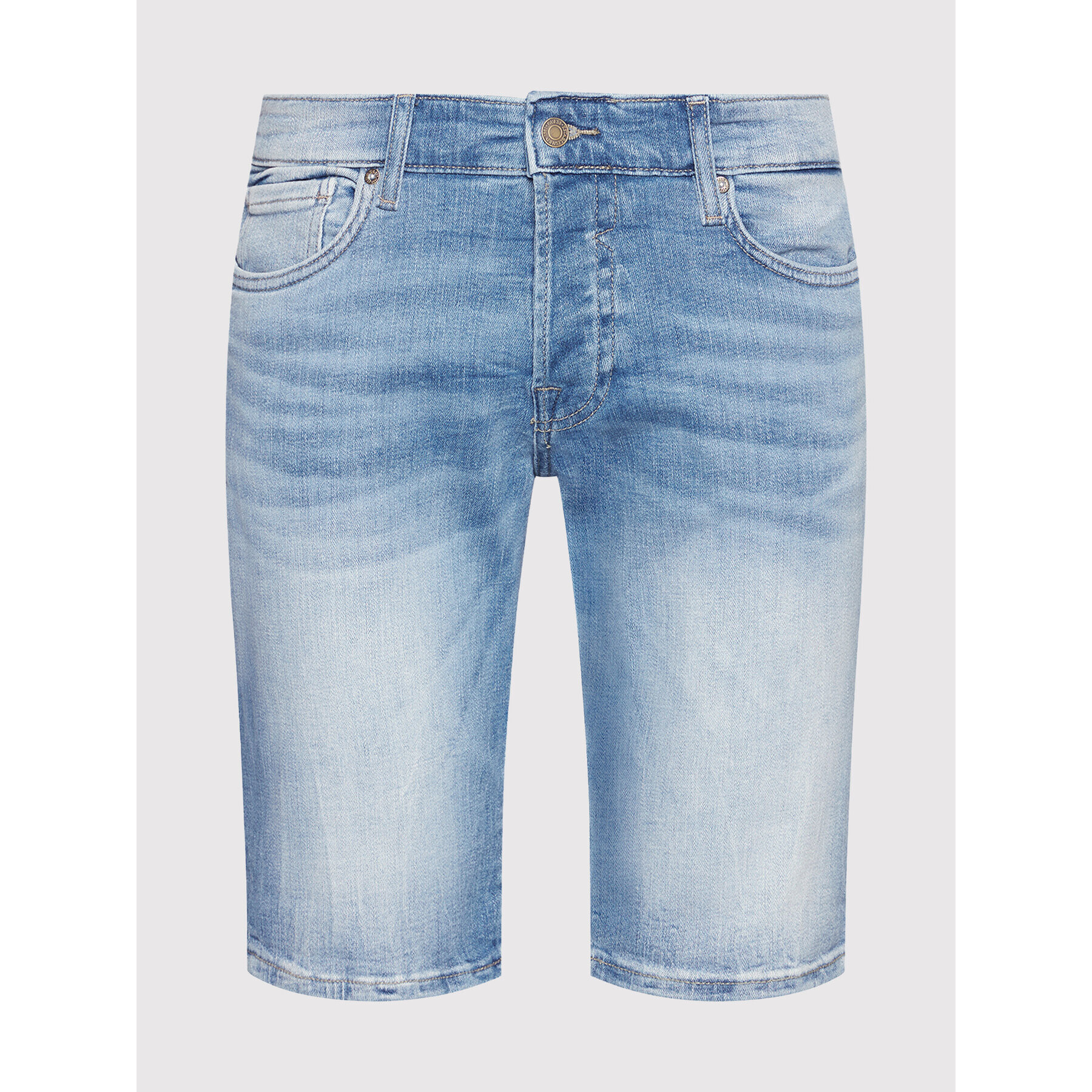 Guess Дънкови шорти M1GD01 D4B73 Син Slim Fit - Pepit.bg