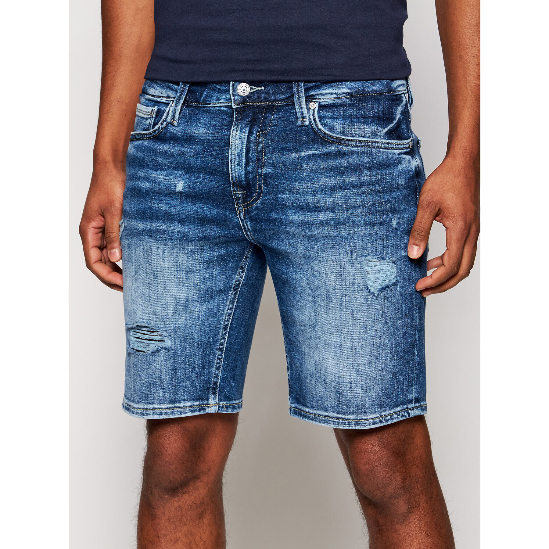 Guess Дънкови шорти M1GD03 D4CH2 Син Regular Fit - Pepit.bg