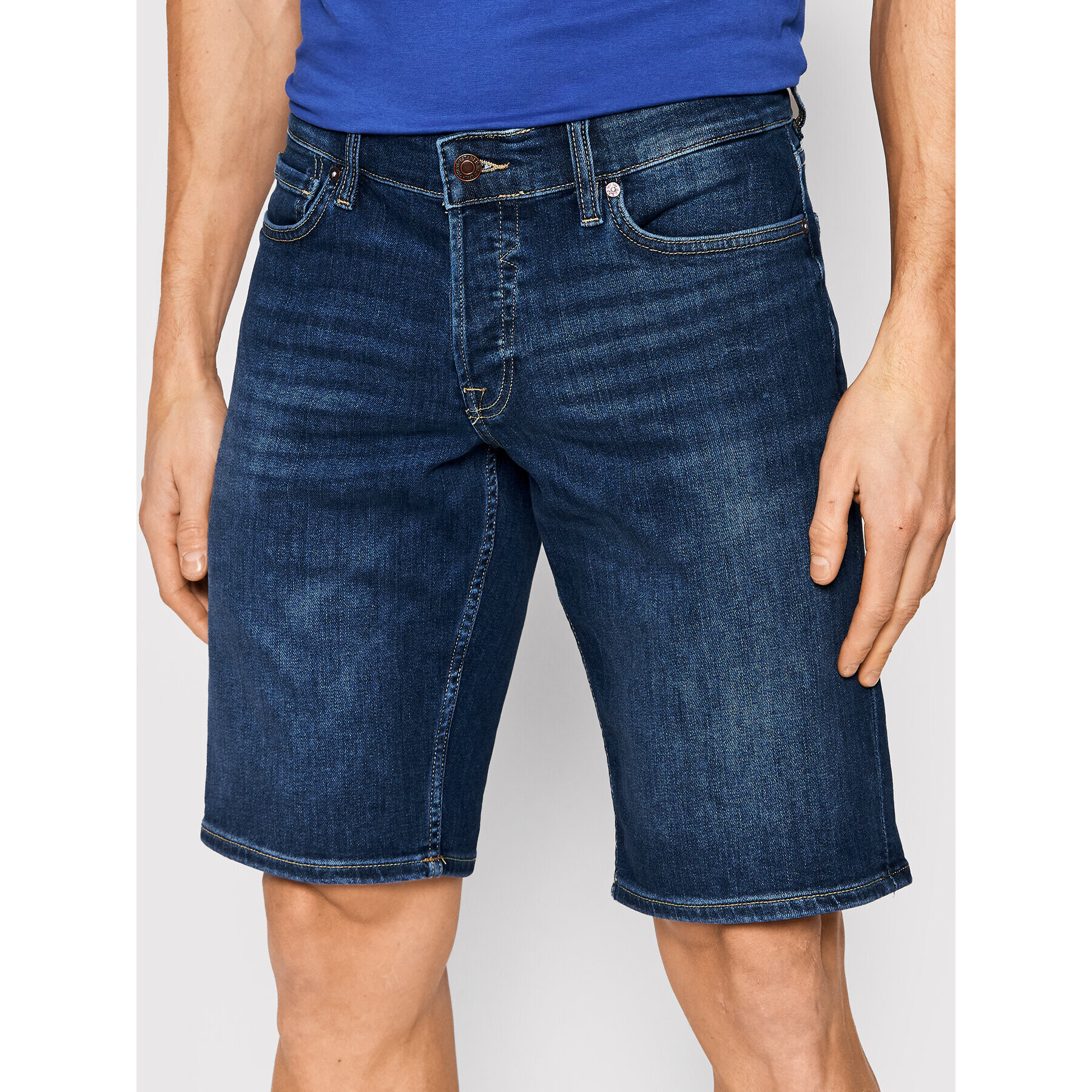 Guess Дънкови шорти M2GD01 D4GV5 Тъмносин Regular Fit - Pepit.bg