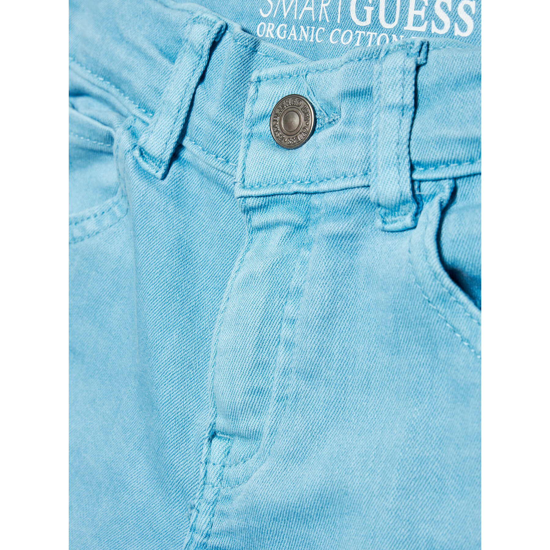 Guess Дънкови шорти N1RD03 WE620 Син Regular Fit - Pepit.bg
