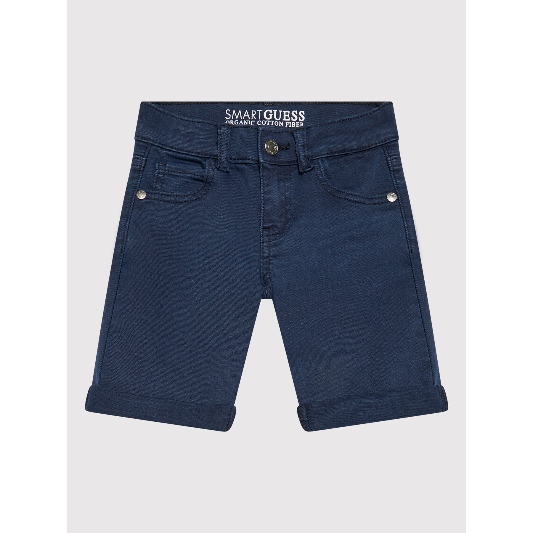 Guess Дънкови шорти N1RD03 WE620 Тъмносин Regular Fit - Pepit.bg
