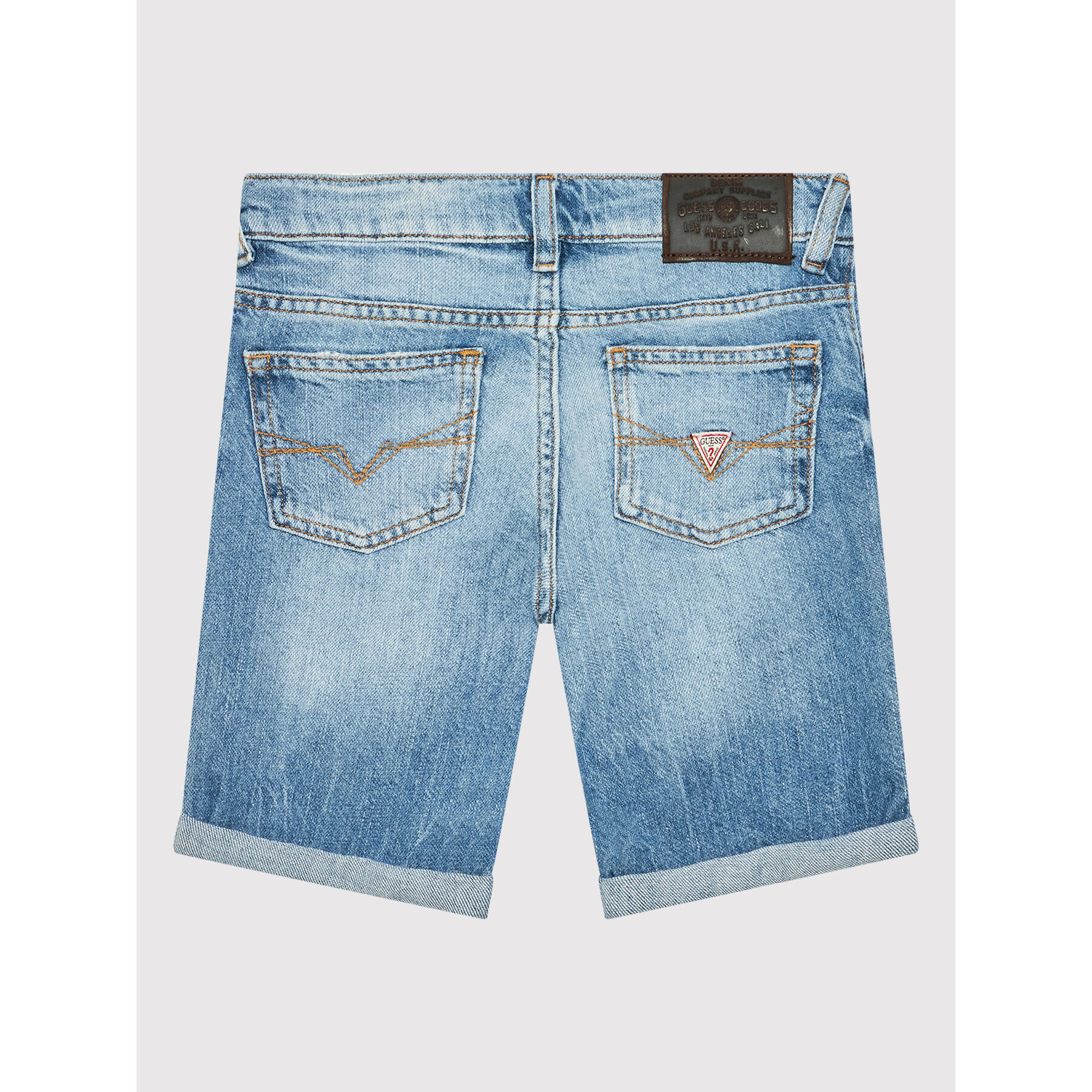 Guess Дънкови шорти N2GD01 D4MI2 Син Regular Fit - Pepit.bg