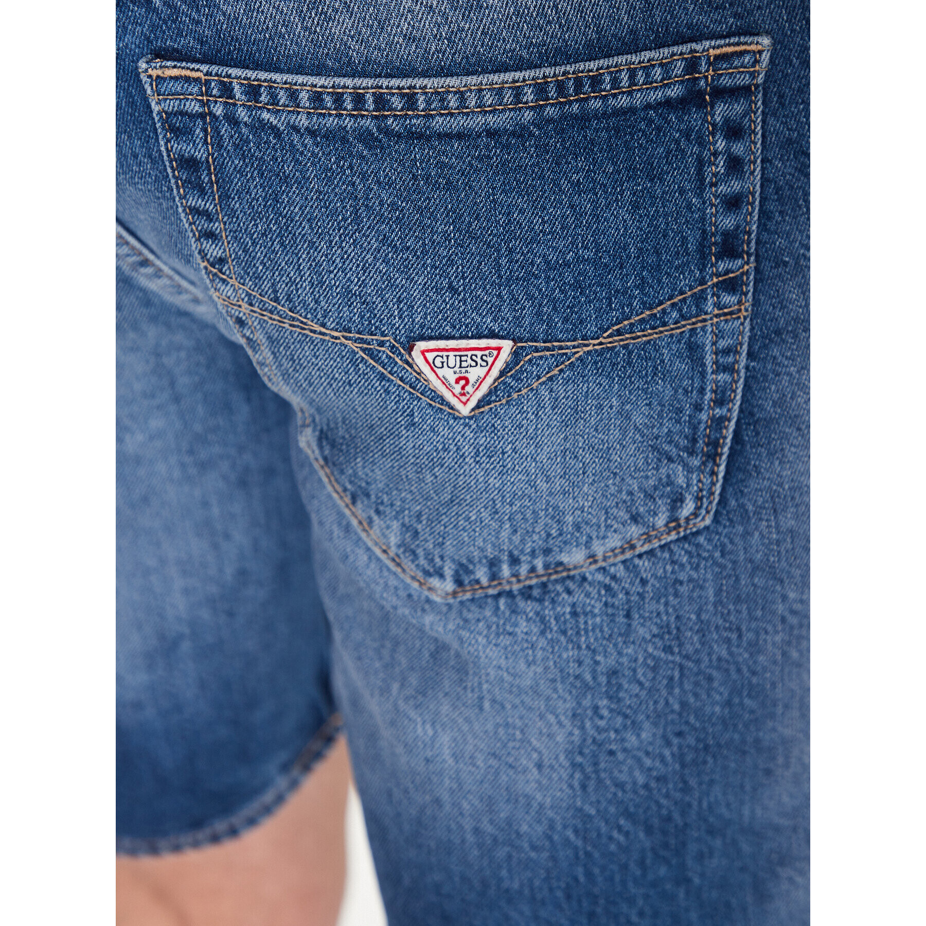 Guess Дънкови шорти Rodeo M3GD27 D4T9G Тъмносин Regular Fit - Pepit.bg