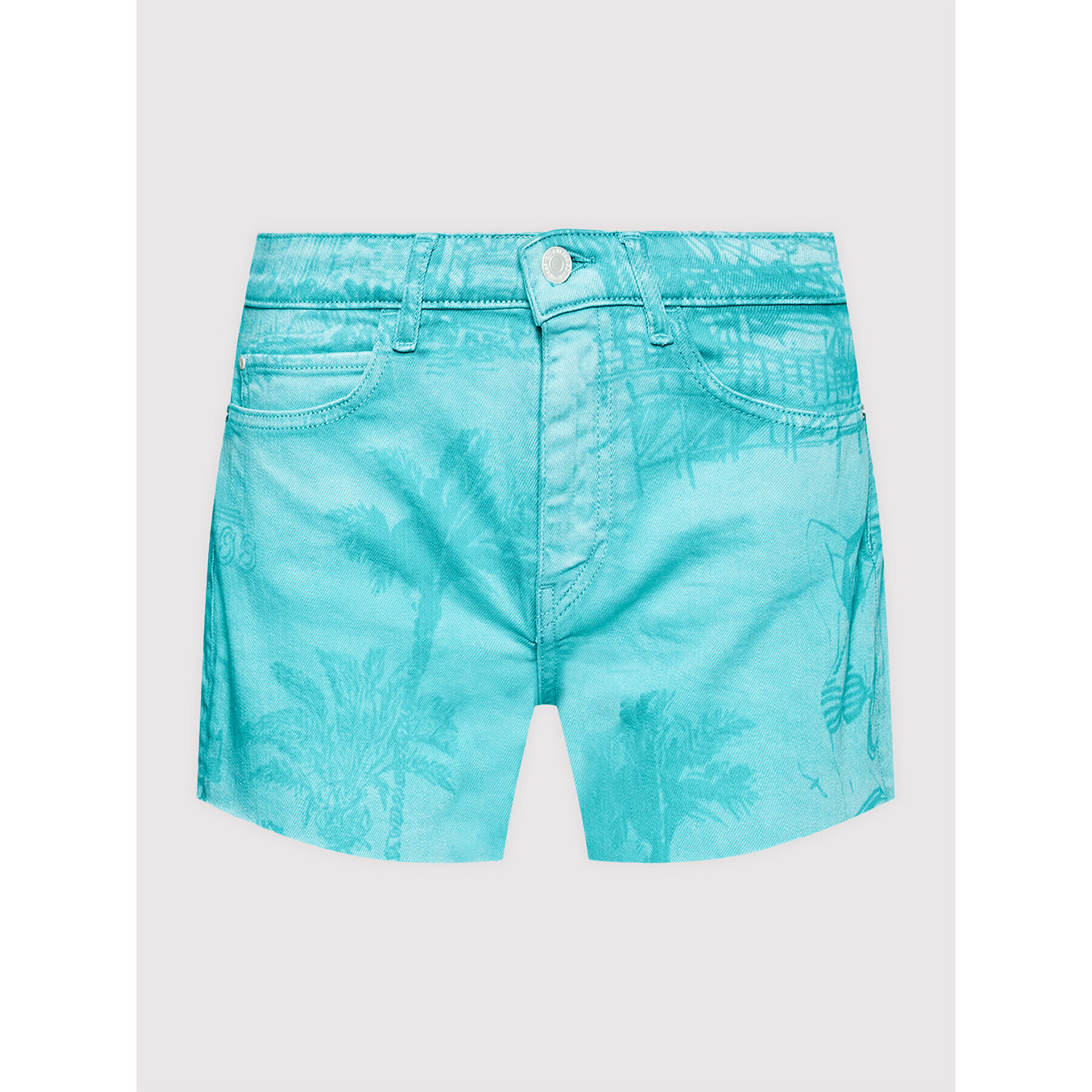 Guess Дънкови шорти W1GD18 D2G6M Зелен Regular Fit - Pepit.bg