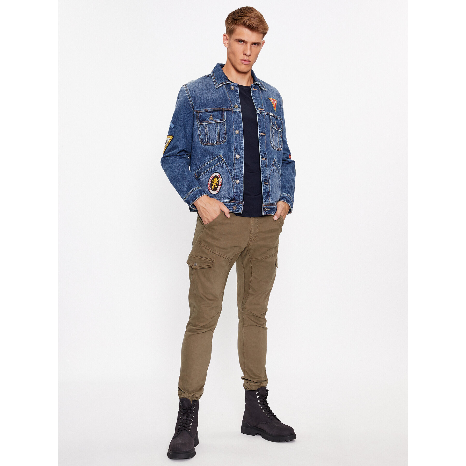 Guess Дънково яке Dean M3BXN6 D4YO0 Тъмносин Regular Fit - Pepit.bg
