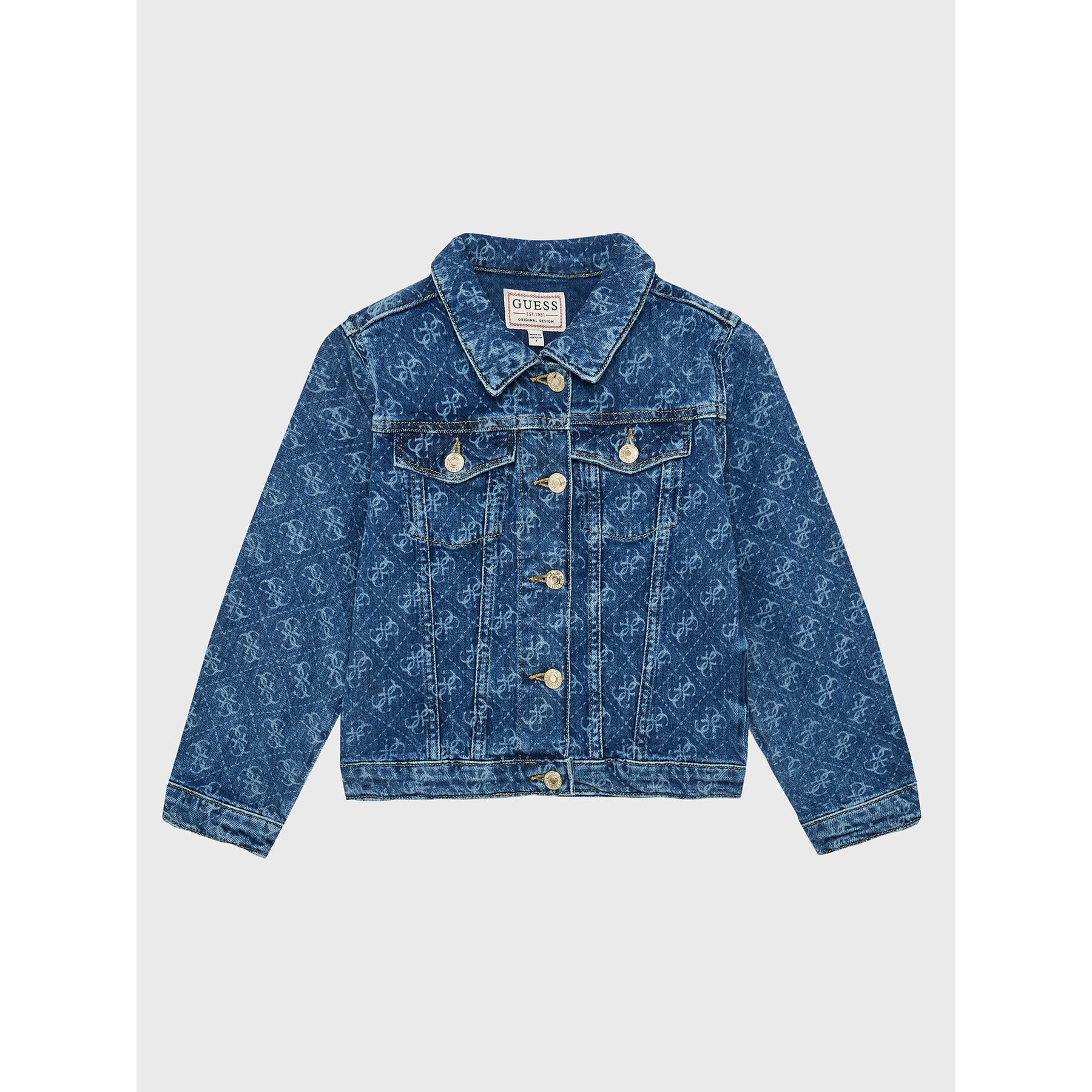 Guess Дънково яке J3GL04 D4WF0 Син Regular Fit - Pepit.bg
