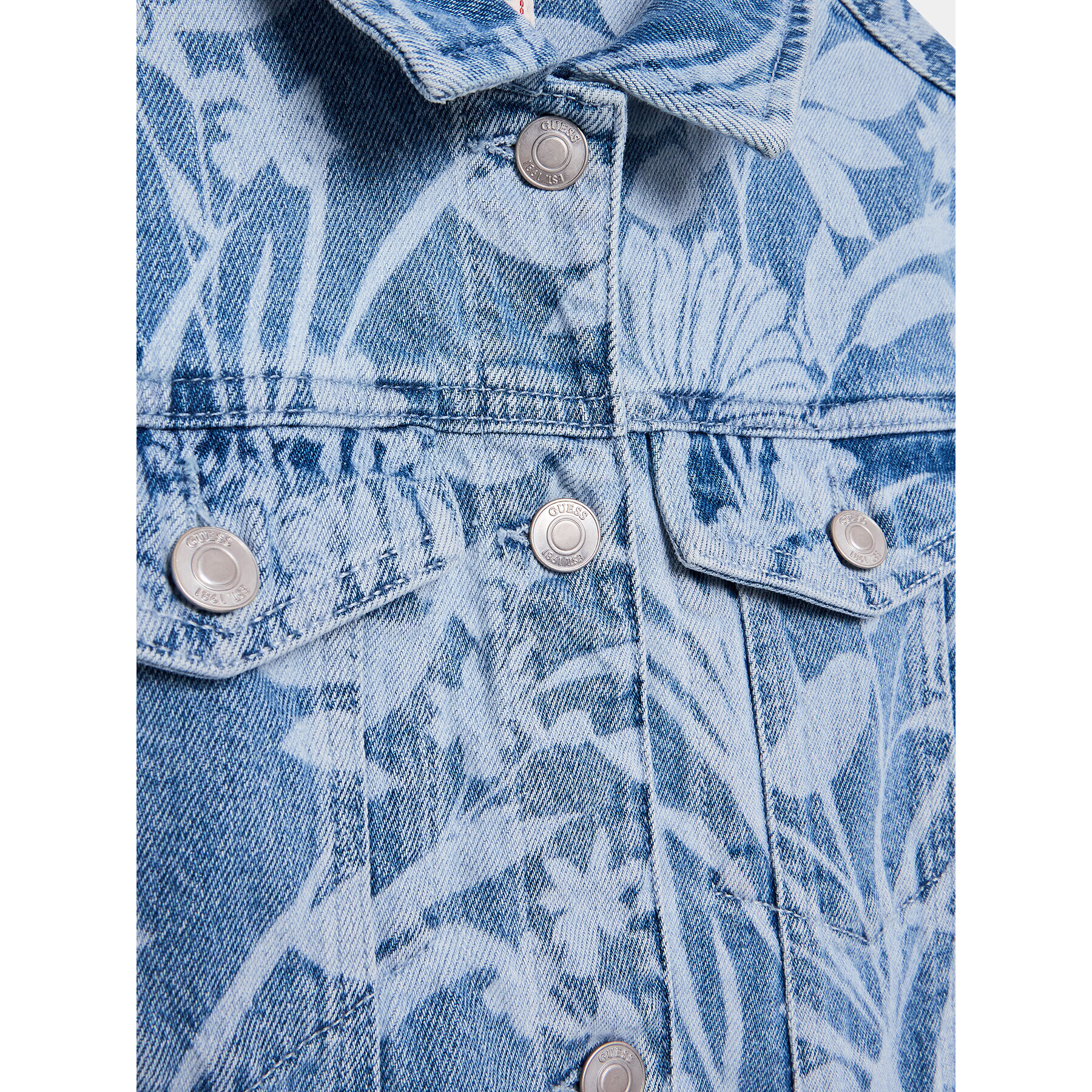 Guess Дънково яке J3GL08 D4K30 Син Regular Fit - Pepit.bg